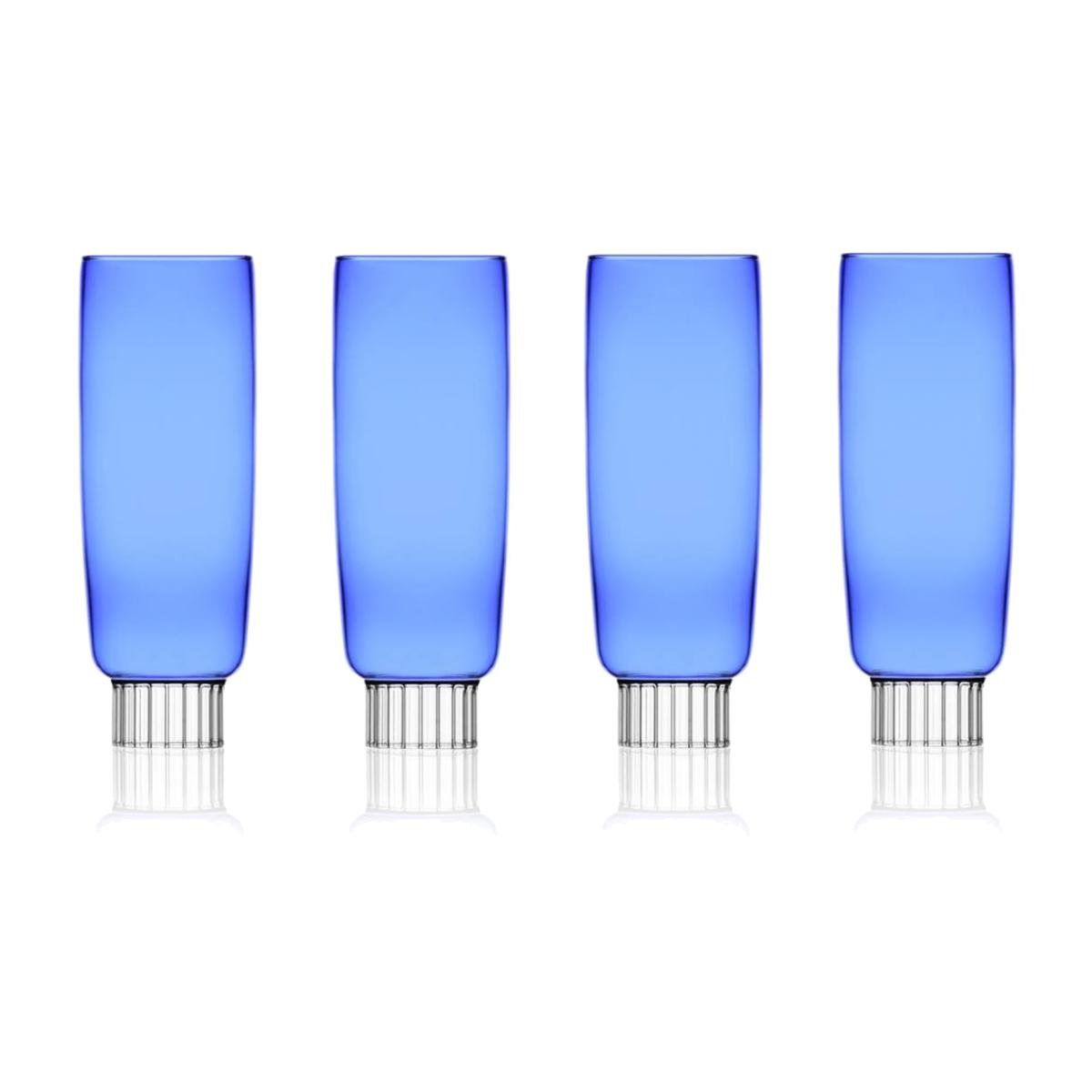 Cobalt Blue Champagne Flutes - Set Of Four | Sprezz – image 1