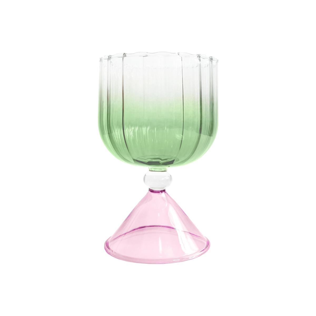 Green / Pink / Purple Gatsby Goblet - Set Of Six - Emerald | Lodore – image 1