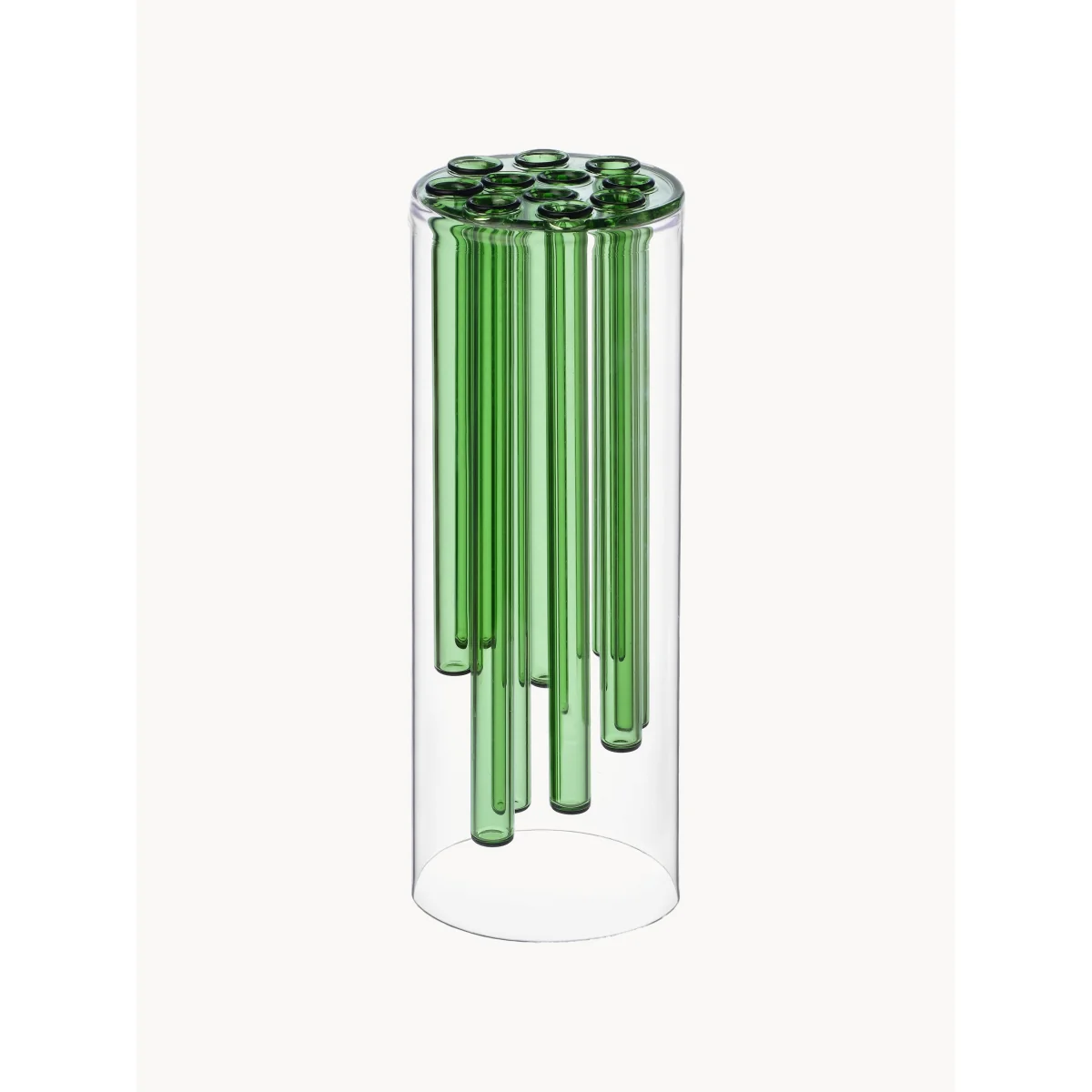 Handmade Borosilicate Vase Jelly, H 30 cm – image 4