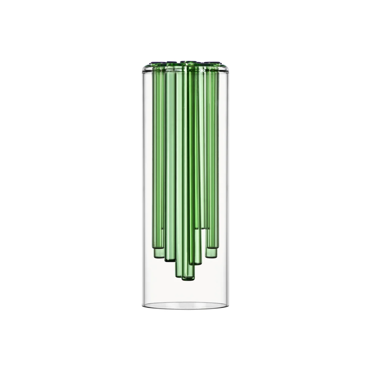 Handmade Borosilicate Vase Jelly, H 30 cm – image 1