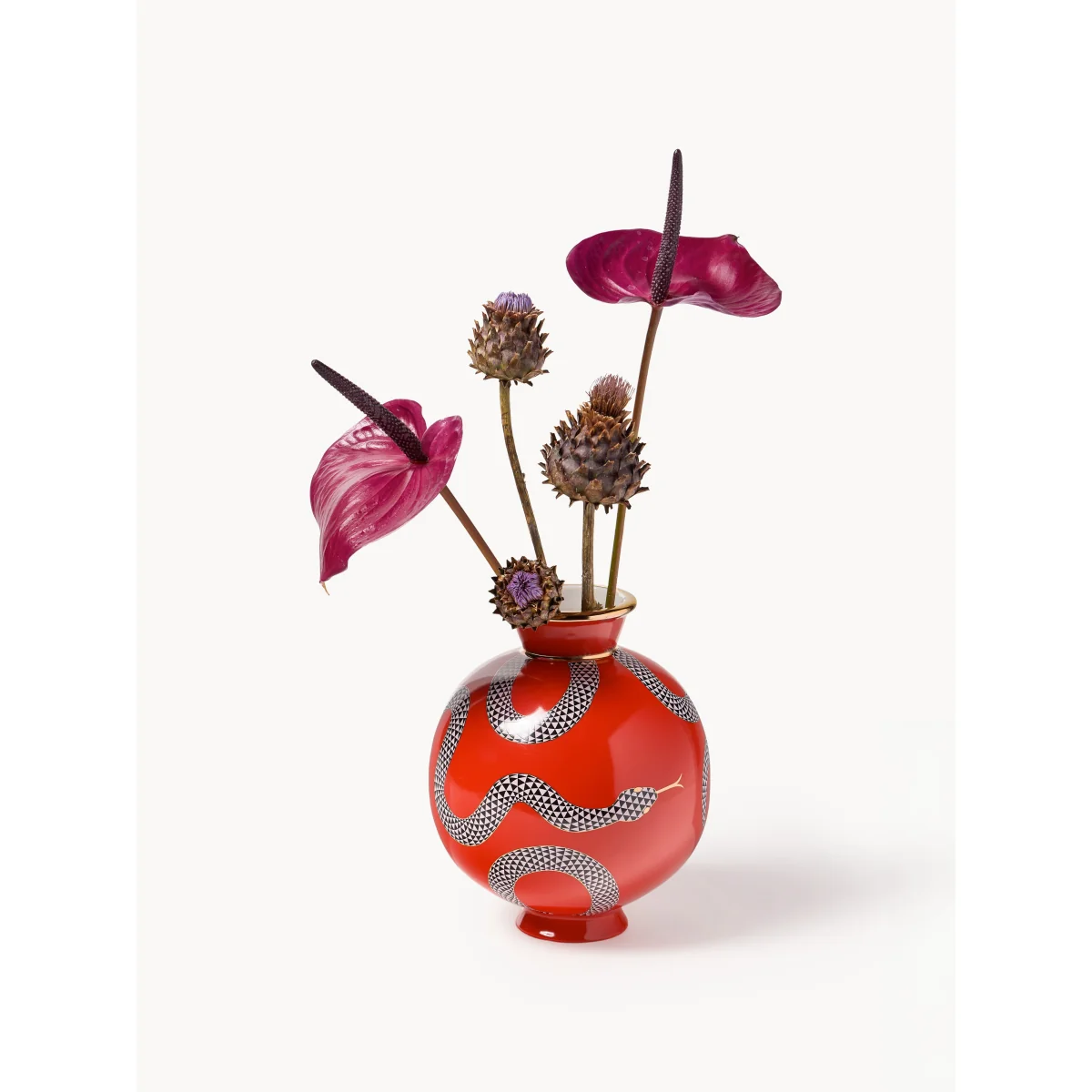 Porcelain Vase Eden with Gold Accents, H 23 cm – image 4