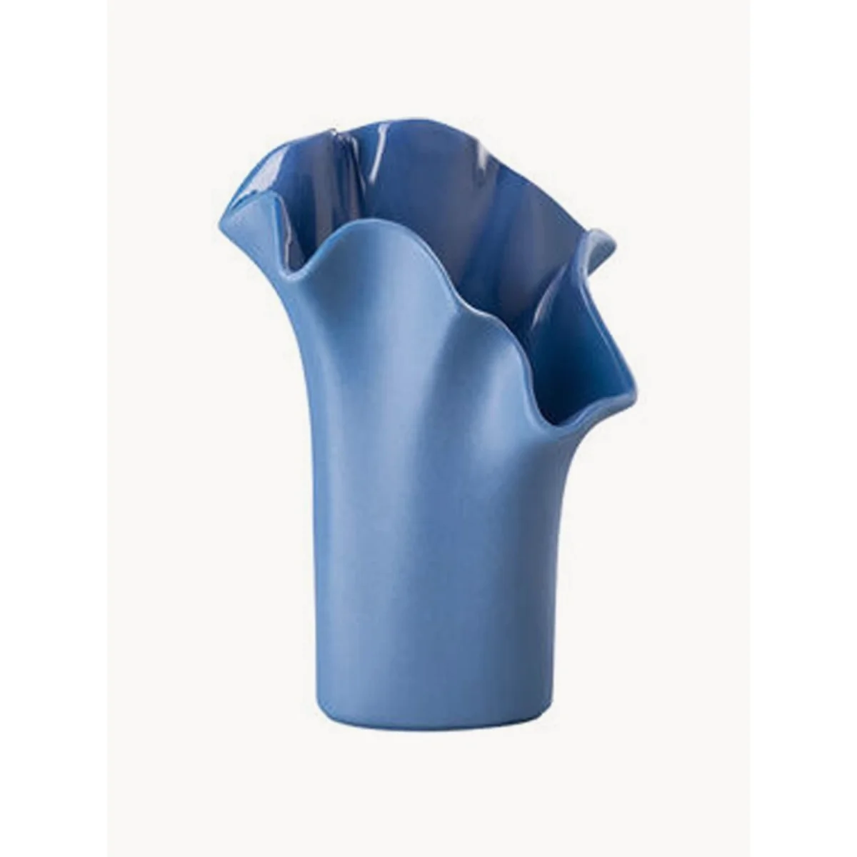 Porcelain Mini Vase Asym Midnight, H 10 cm – image 3