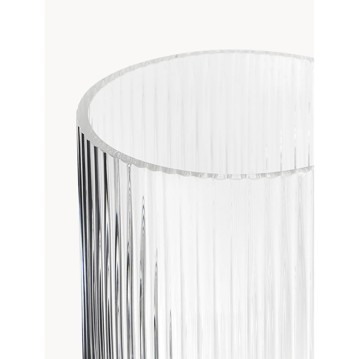 Mouth-Blown Decorative Vase Carlo with Embossed Pattern, H 20 cm – image 4