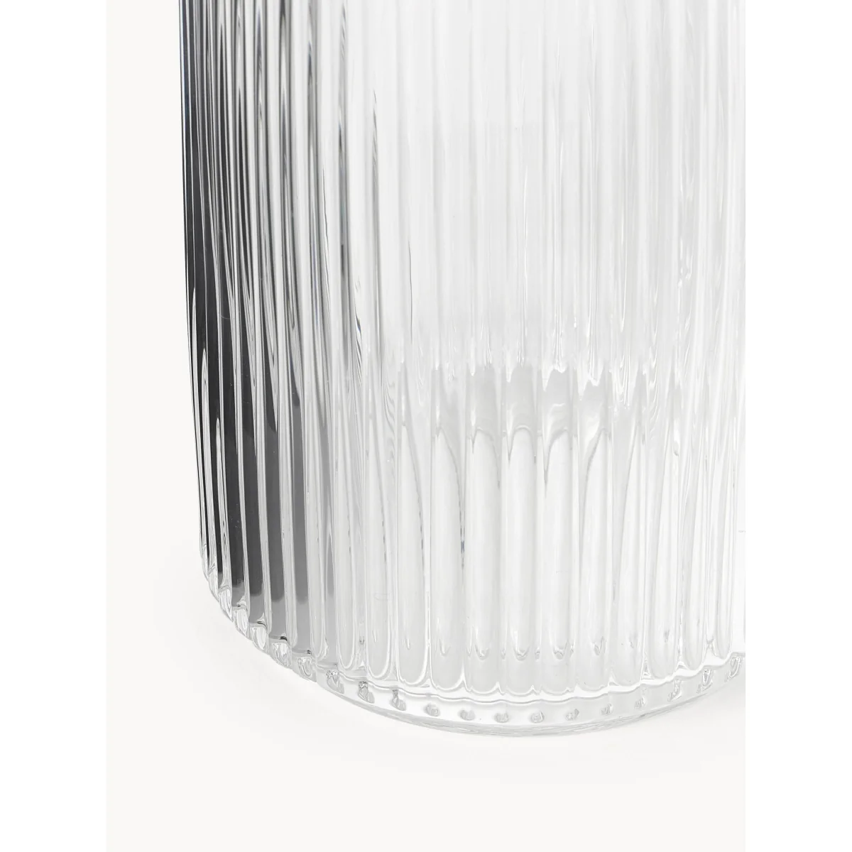 Mouth-Blown Decorative Vase Carlo with Embossed Pattern, H 20 cm – image 5