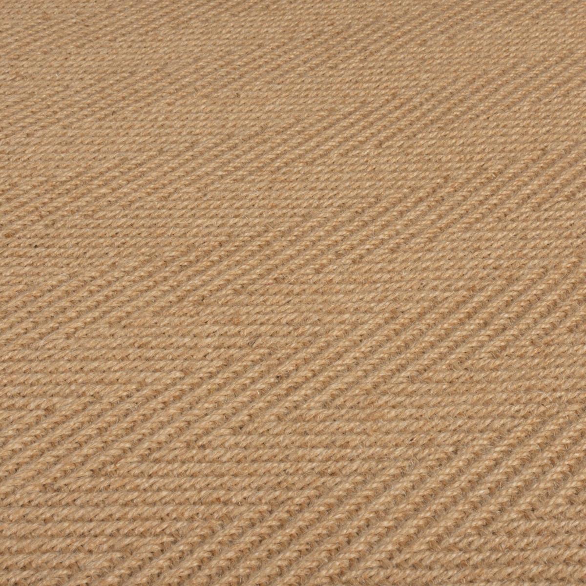 Herringbone Jute Border Stair Runner Herringbone Border Green – image 2