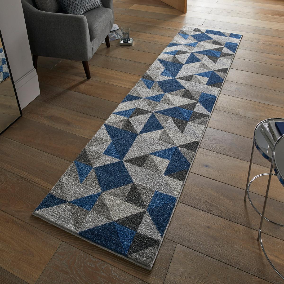 Geo Squares Runner Geo Squares Navy – image 1