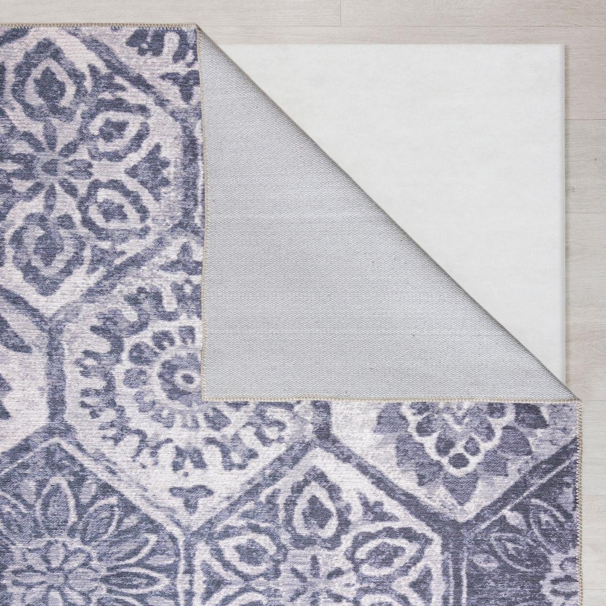 PractiRug Celeste Tile Washable Runner Blue – image 5