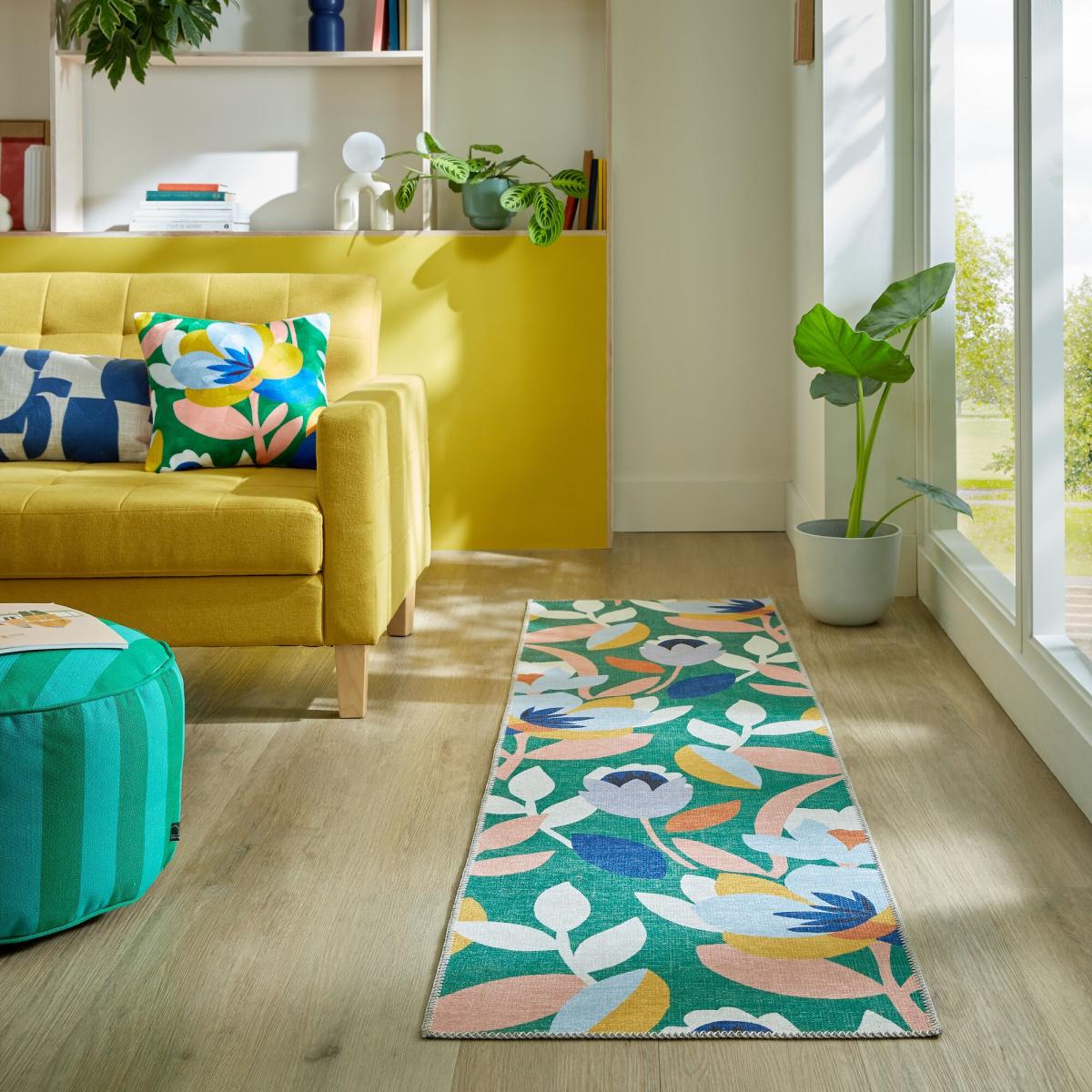 Elements Fieldsley Floral Washable Runner MultiColoured – image 1