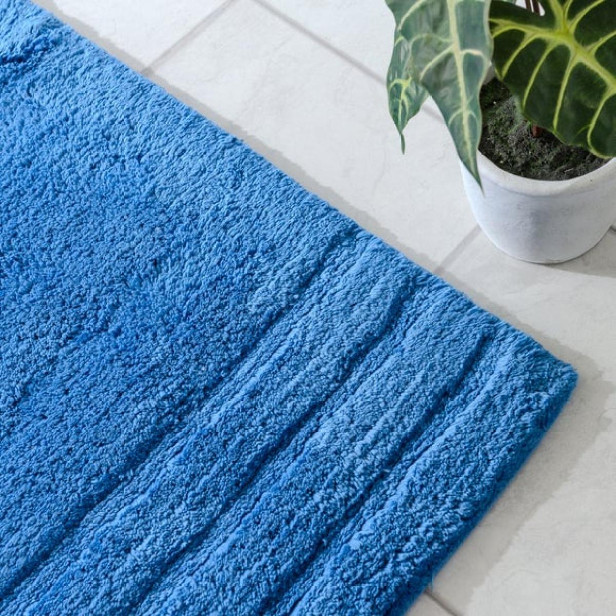 Luxury Cotton Textured Stripe Bath Runner – image 2