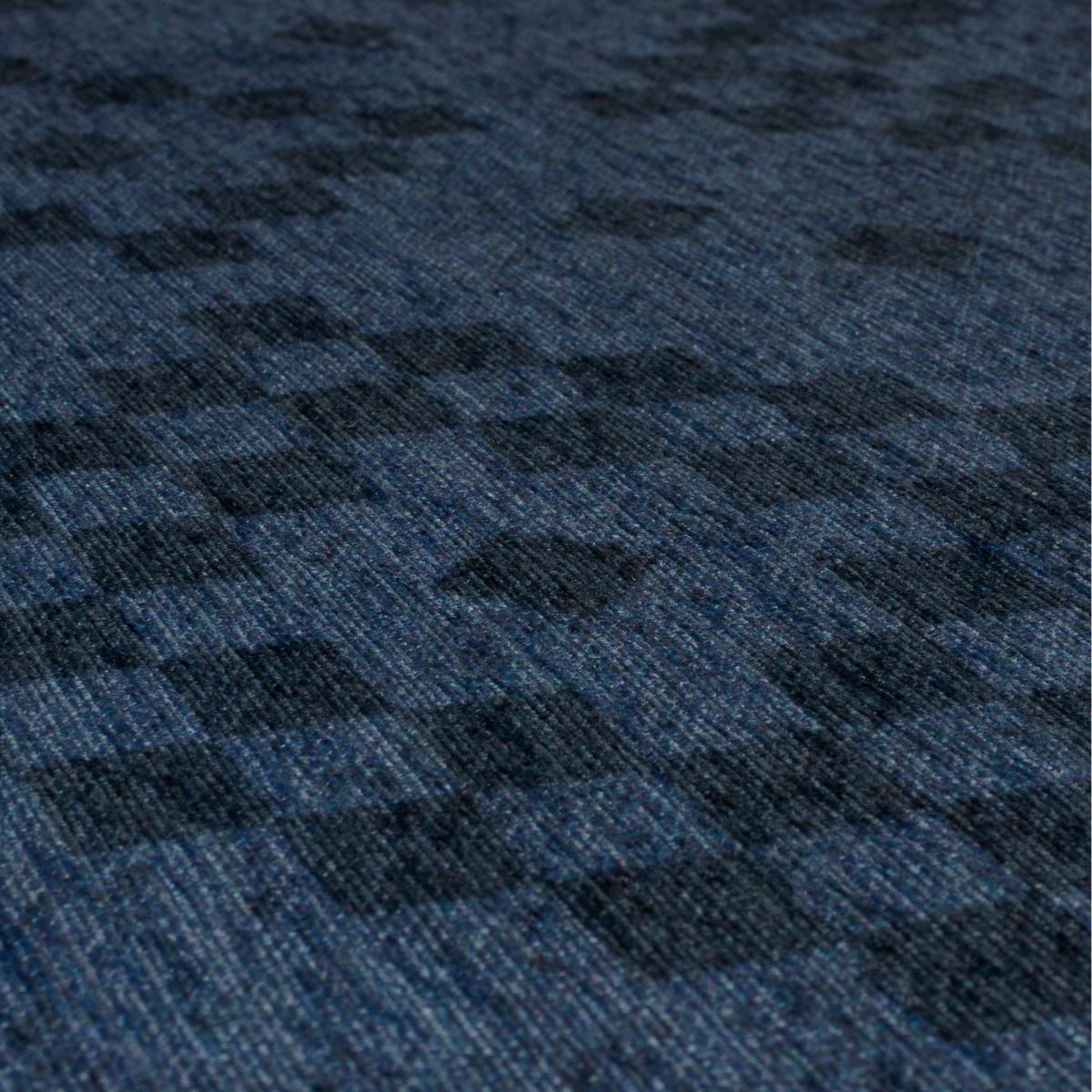 Match Eve Trellis Washable Runner Navy – image 3