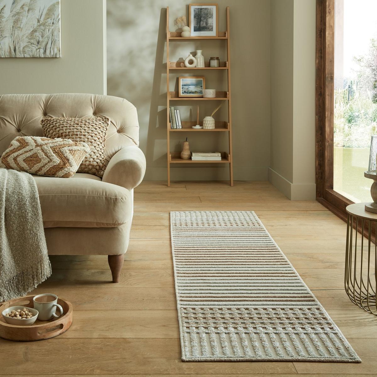 Fletcher Stripe Washable Runner Fletcher Stripe Cream – image 2