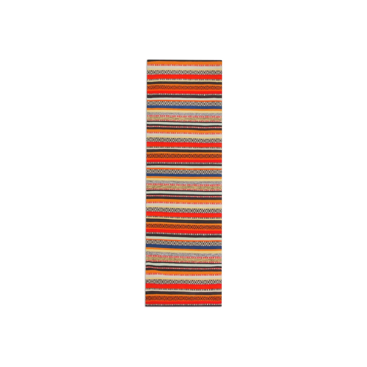 Habitat Edith Flatweave Cotton Runner - Multi - 75x250cm
