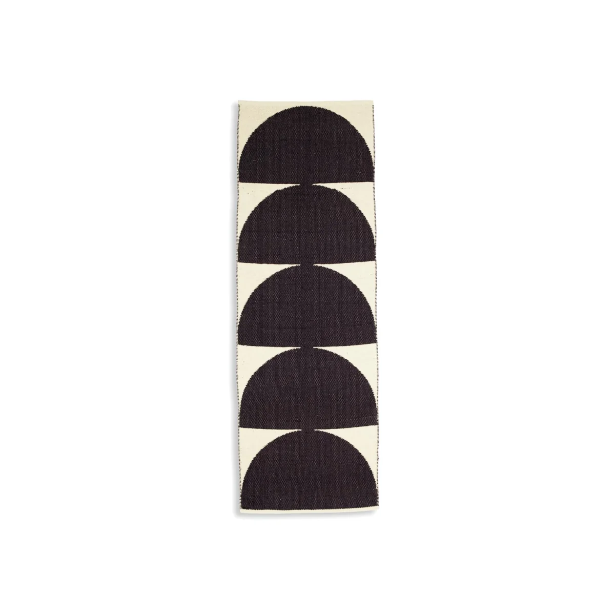Habitat Half Moon Flatweave Cotton Runner - White 70x200cm