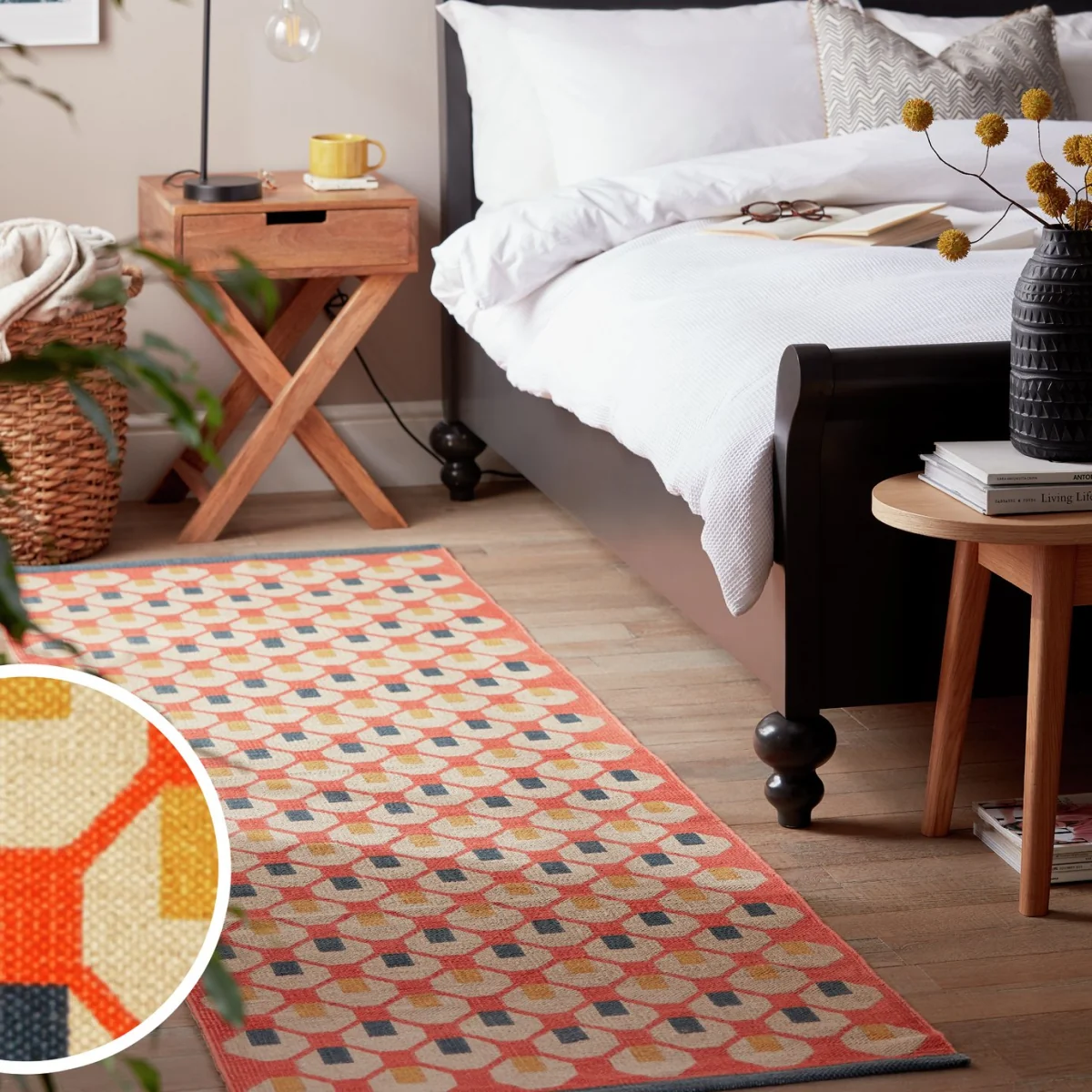 Habitat Octo Flatweave Cotton Runner - Orange - 75x250cm – image 3