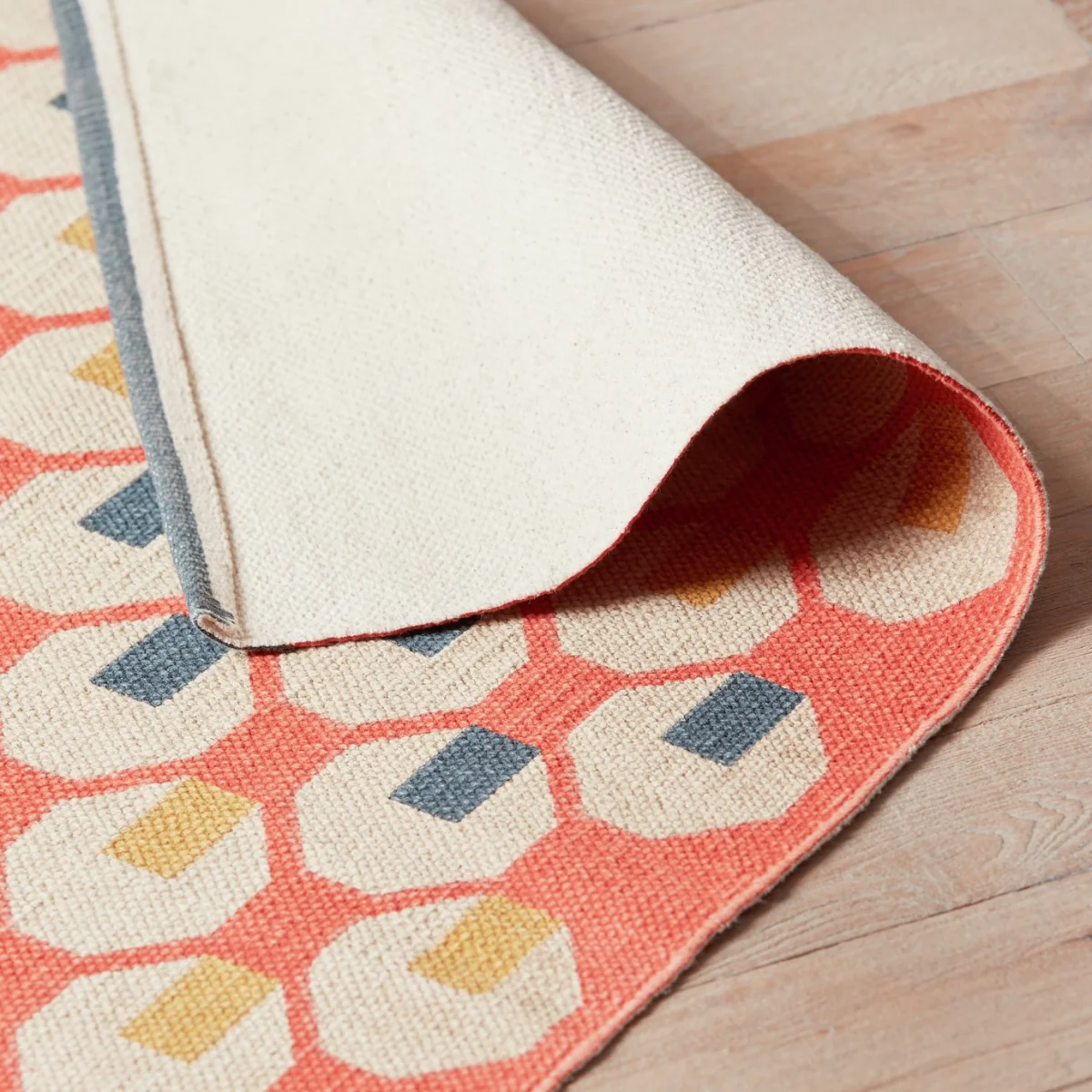 Habitat Octo Flatweave Cotton Runner - Pink - 75x250cm – image 5