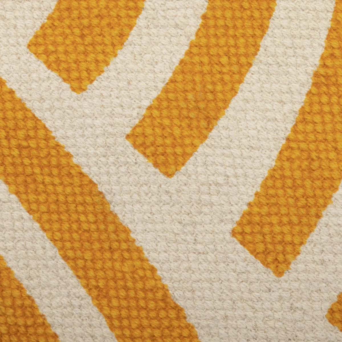 Habitat Global Print Flatweave Runner - 75X200cm - Yellow – image 3