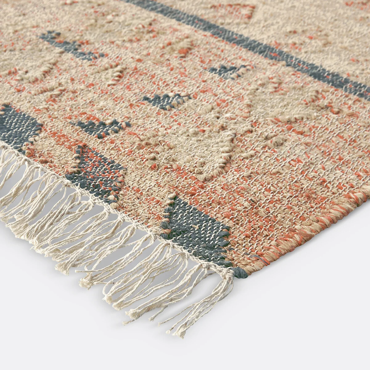 Navaja Aged Effect Kilim Jute Cotton Runner – image 2