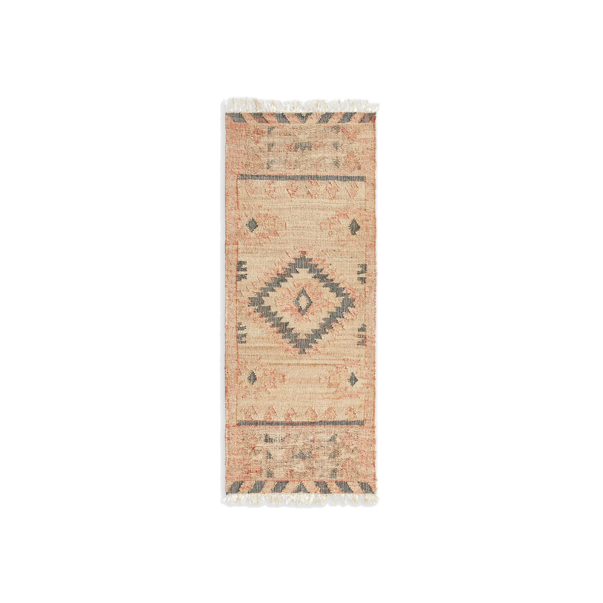 Navaja Aged Effect Kilim Jute Cotton Runner – image 1