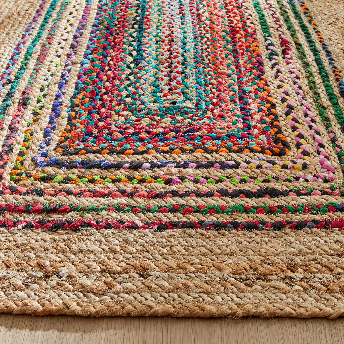Jaco Colourful Jute & Recycled Cotton Runner – image 2
