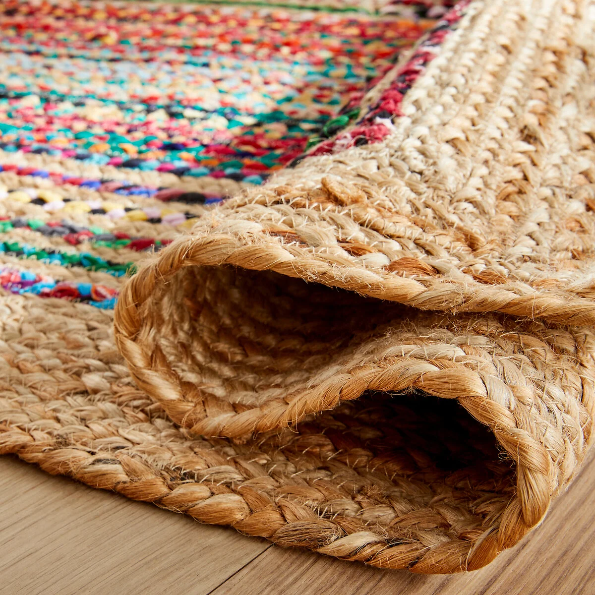 Jaco Colourful Jute & Recycled Cotton Runner – image 4