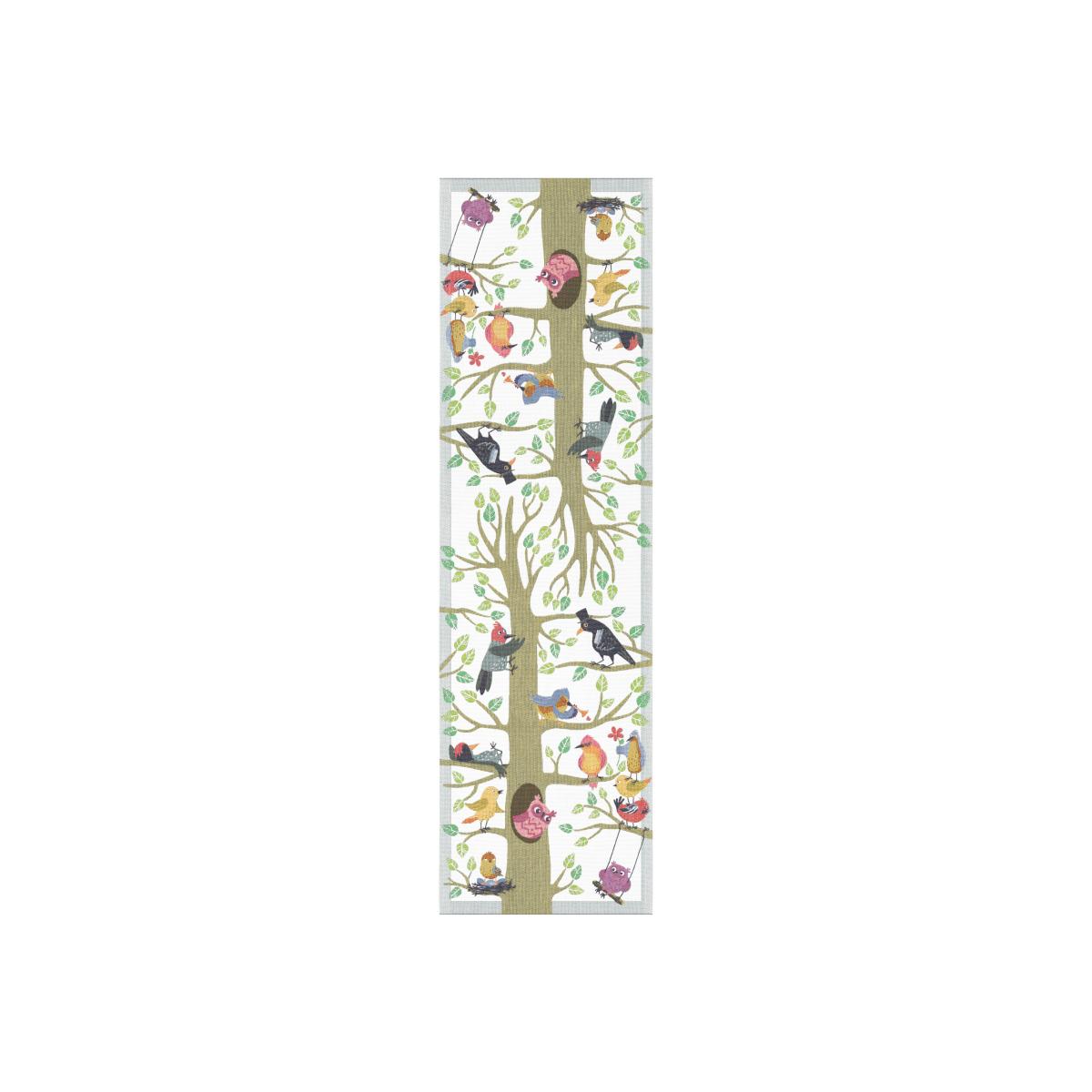 Vårfåglar runner 35x120 cm