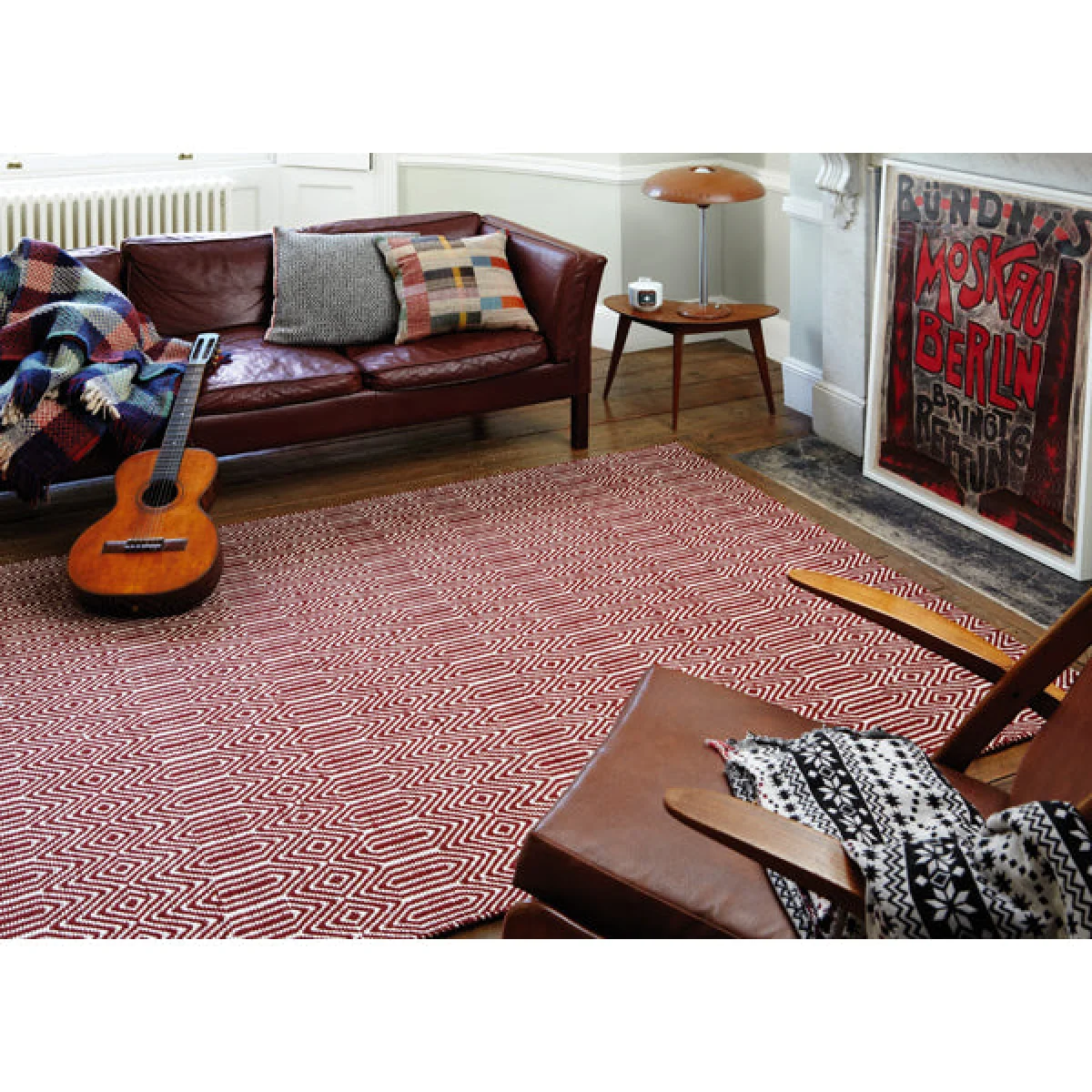 Asiatic Carpets Sloan Hand Woven Runner Marsala - 66 x 200cm – image 6