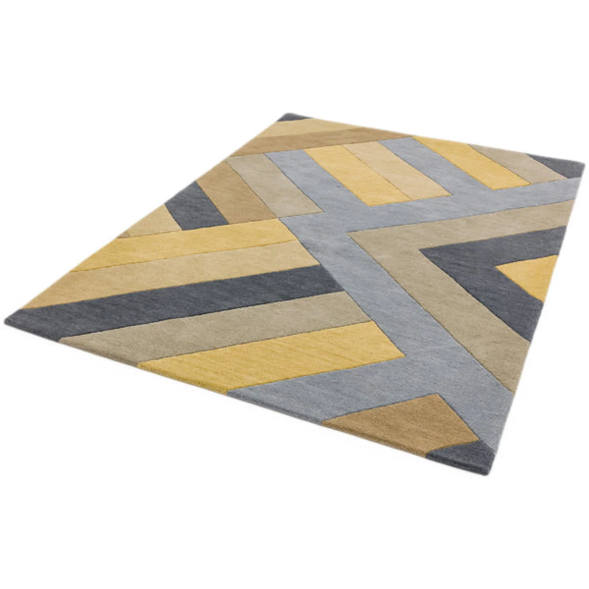 Asiatic Carpets Reef Handtufted Runner Big Zig Ochre Grey - 66 x 200cm – image 2