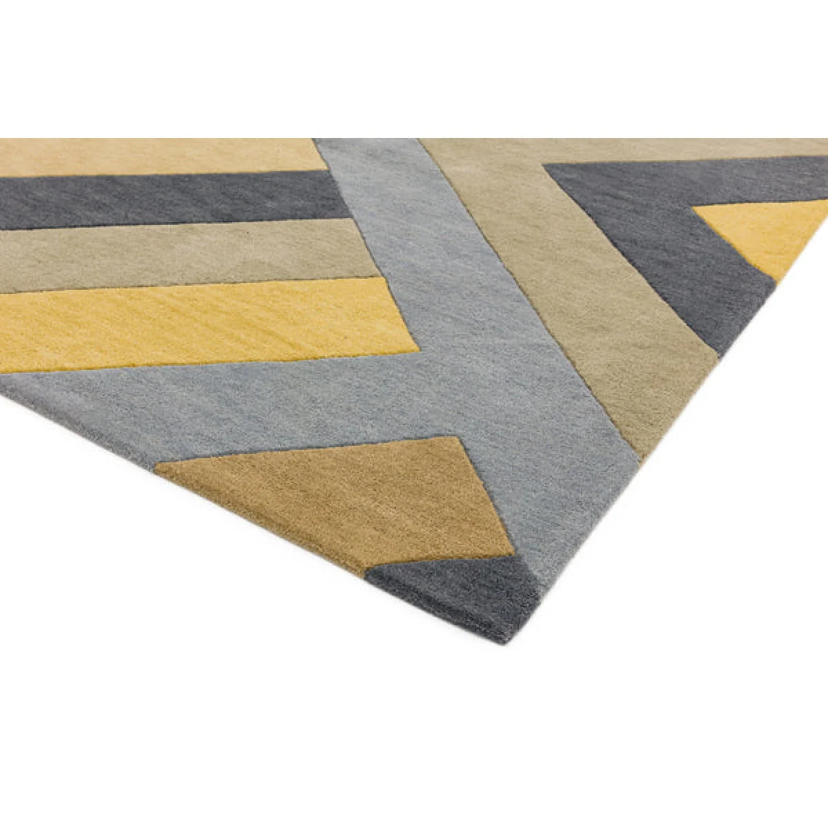 Asiatic Carpets Reef Handtufted Runner Big Zig Ochre Grey - 66 x 200cm – image 3