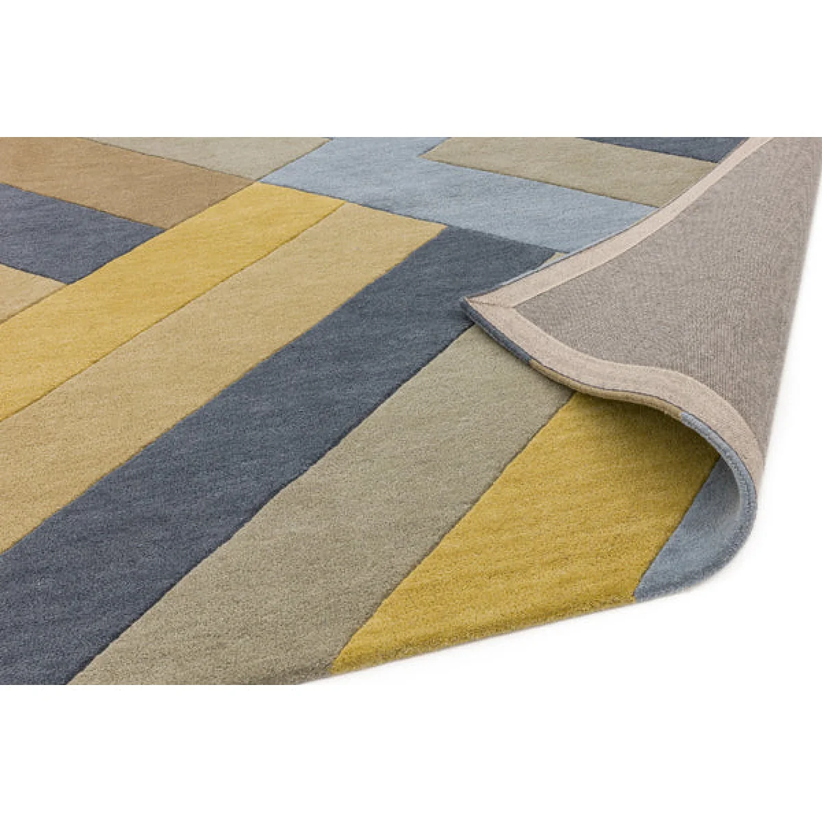 Asiatic Carpets Reef Handtufted Runner Big Zig Ochre Grey - 66 x 200cm – image 4