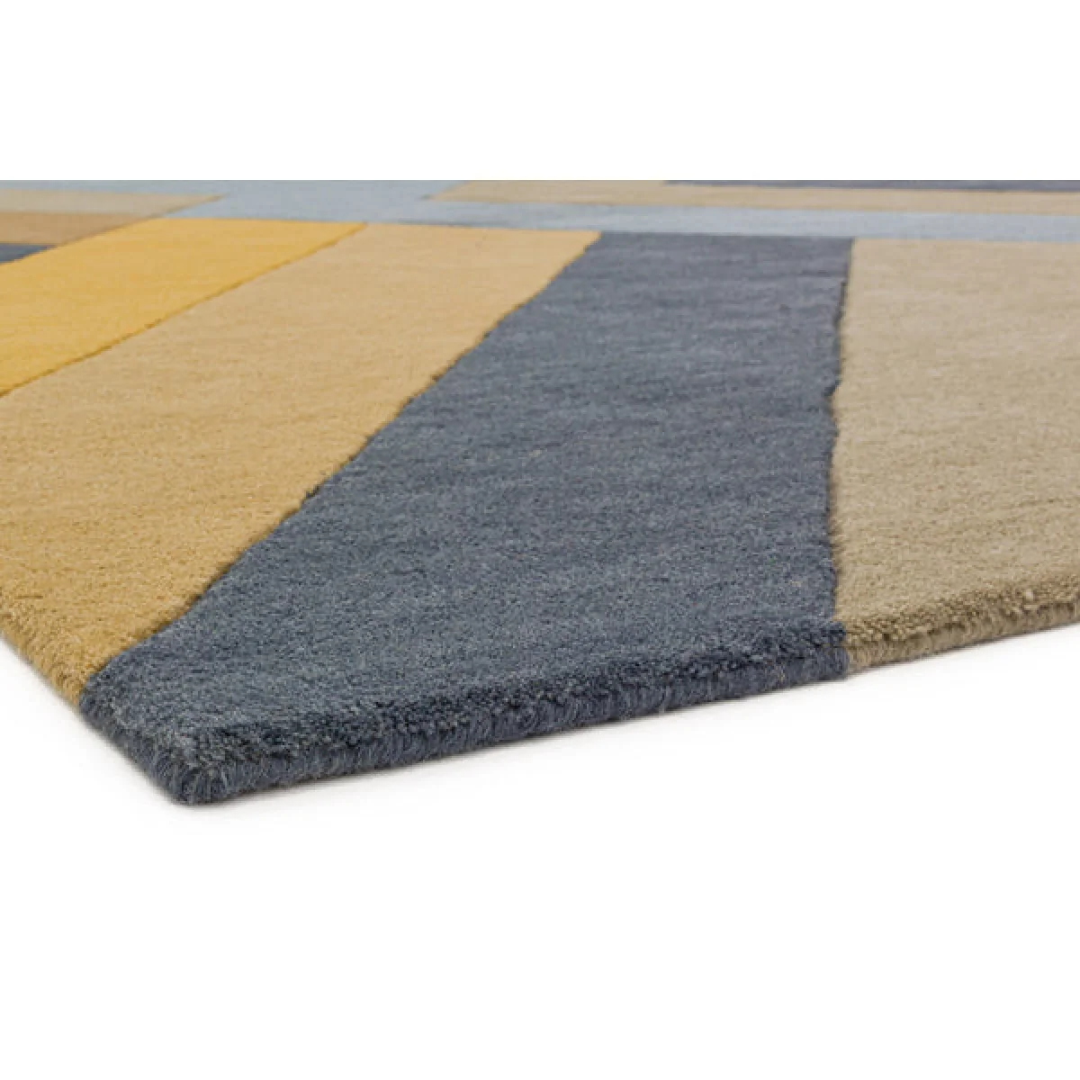 Asiatic Carpets Reef Handtufted Runner Big Zig Ochre Grey - 66 x 200cm – image 5