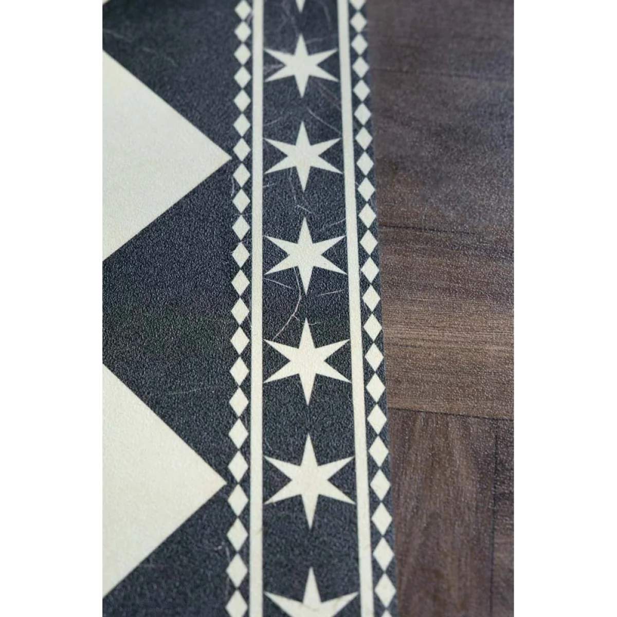 Monochrome Marble Tile Effect Durable Runner – image 3