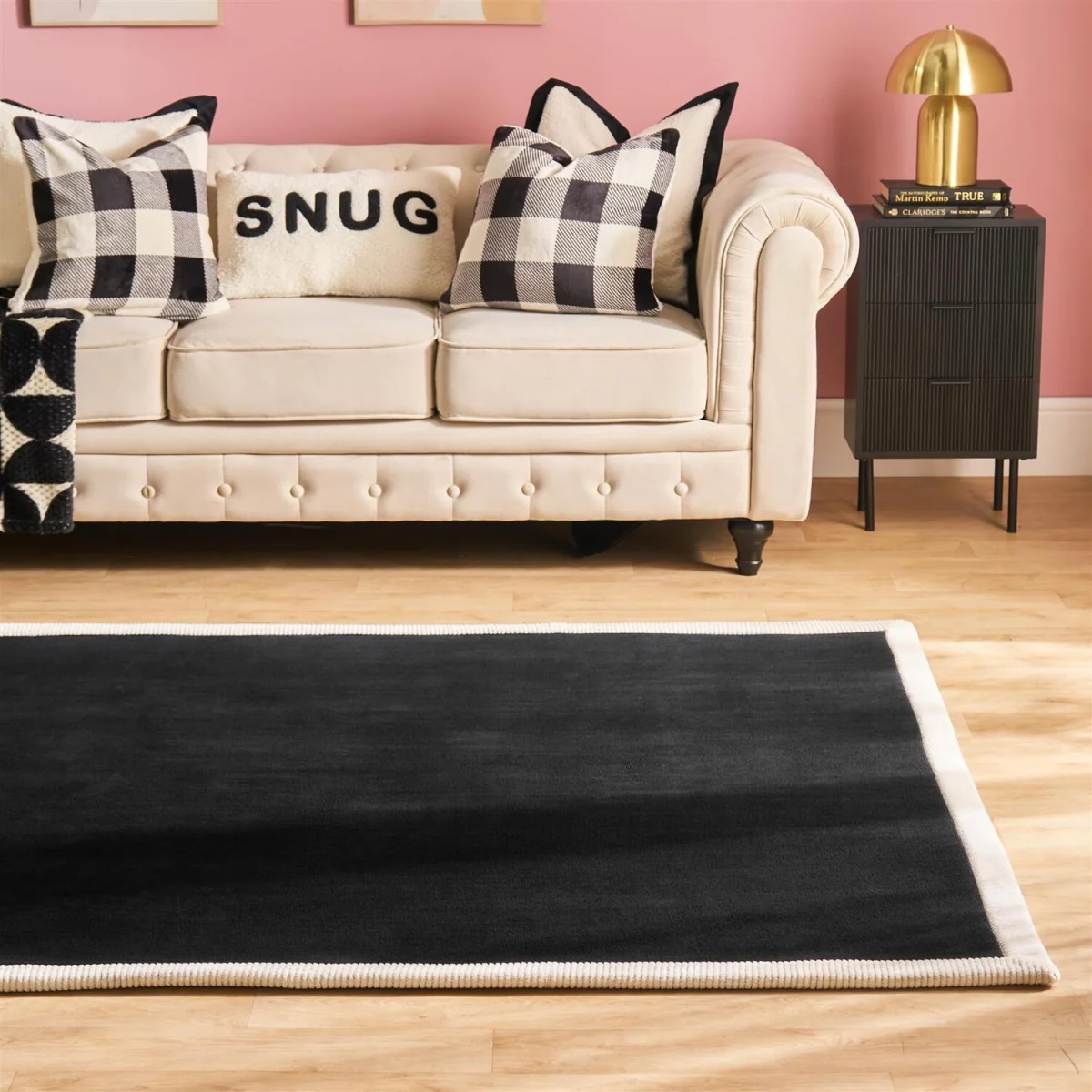 OHS Contrast Border Runner - Black/Cream / 230cm – image 2