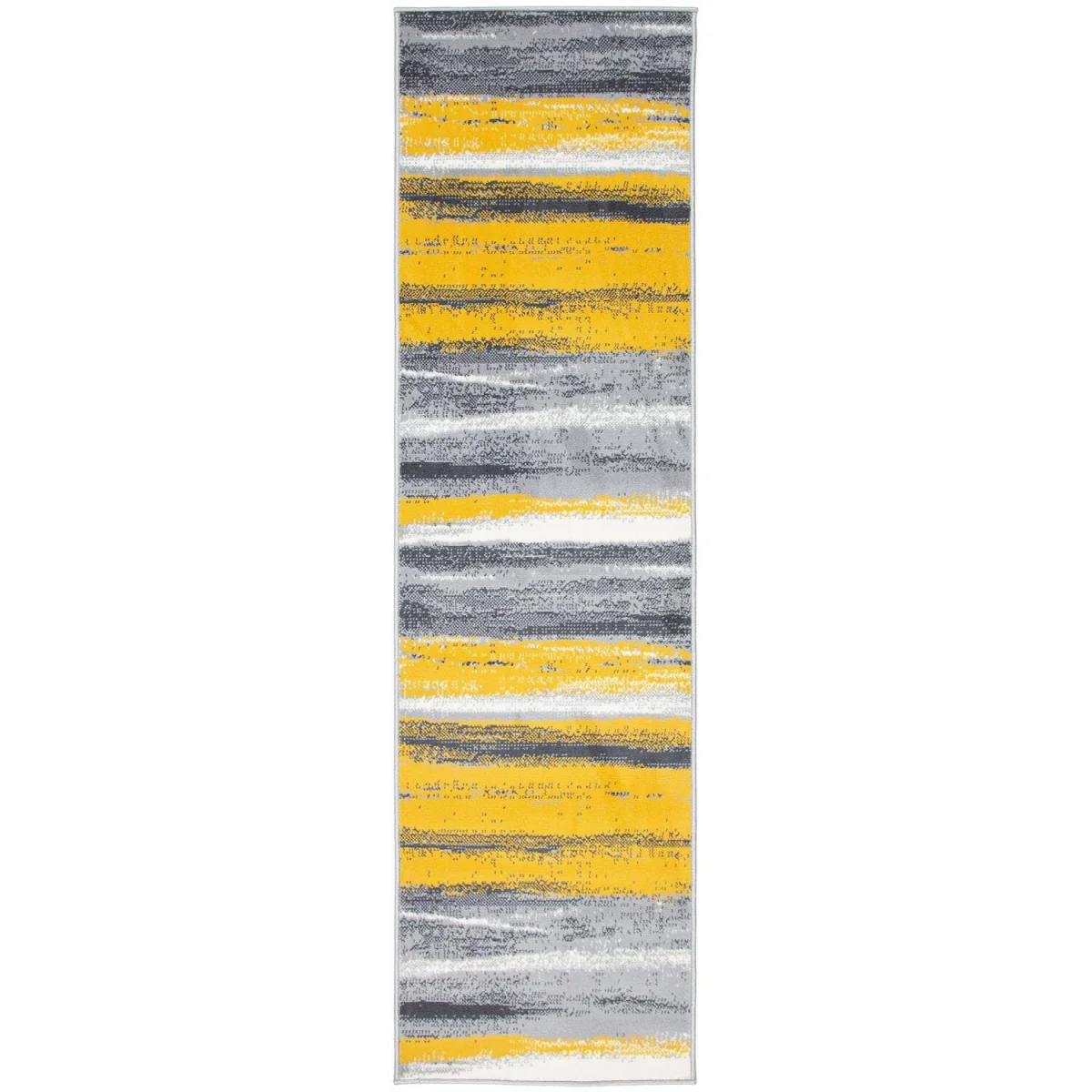 Abstract Lines Hallway Runner - Mustard / 180cm – image 4