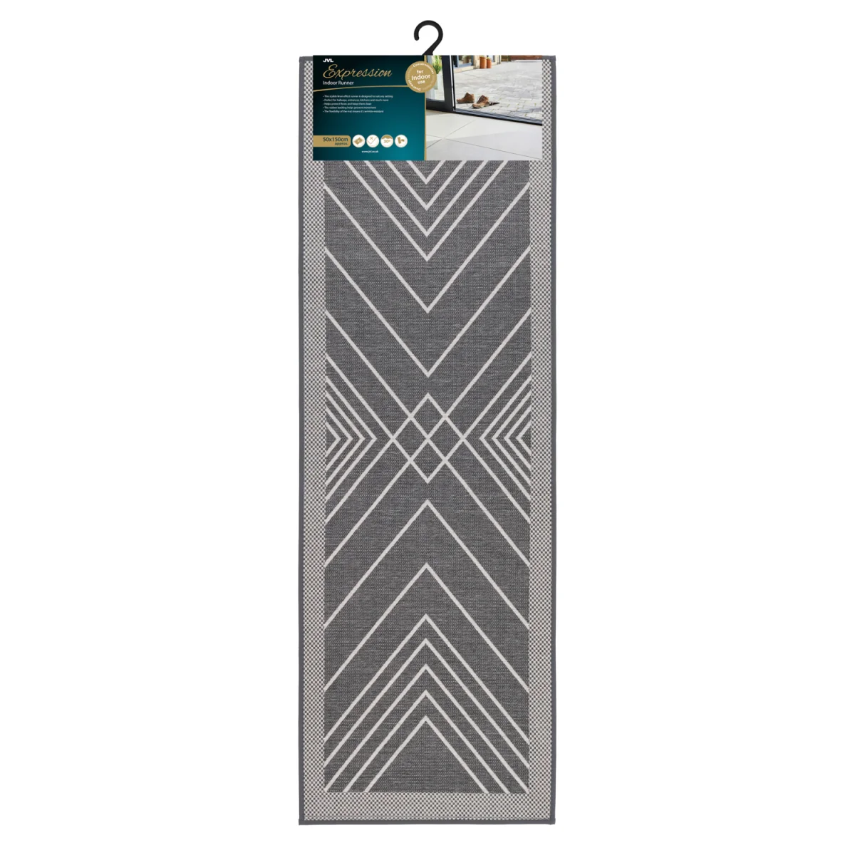 JVLExpression Machine Washable Entrance Runner - Grey – image 2