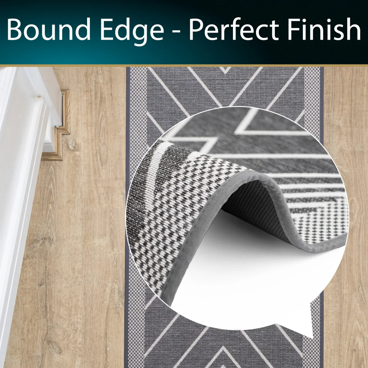 JVLExpression Machine Washable Entrance Runner - Grey – image 5