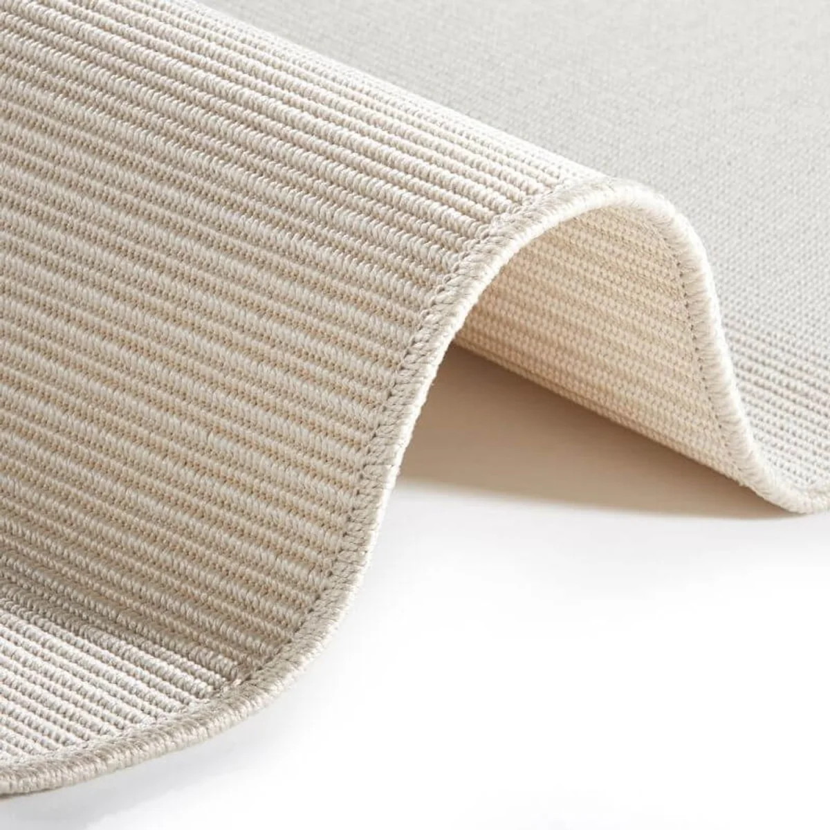 Sisal Look Flatweave Indoor & Outdoor Runner Grey - White / 50.0cm – image 3