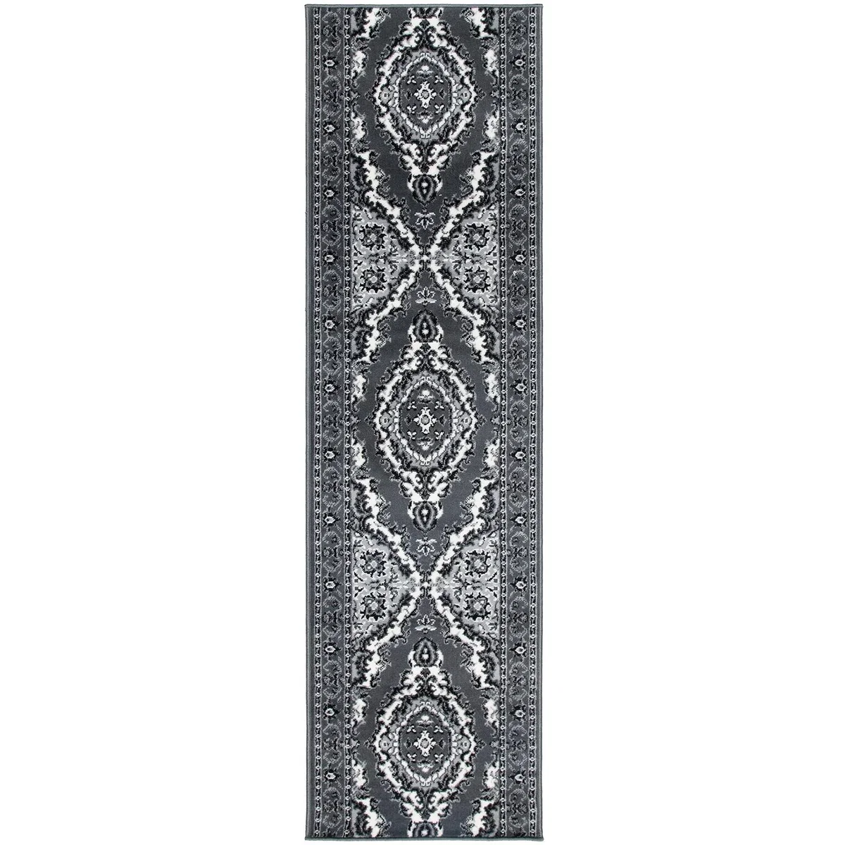 Texas Medallion Traditional Hallway Runner - Grey / 720cm – image 4