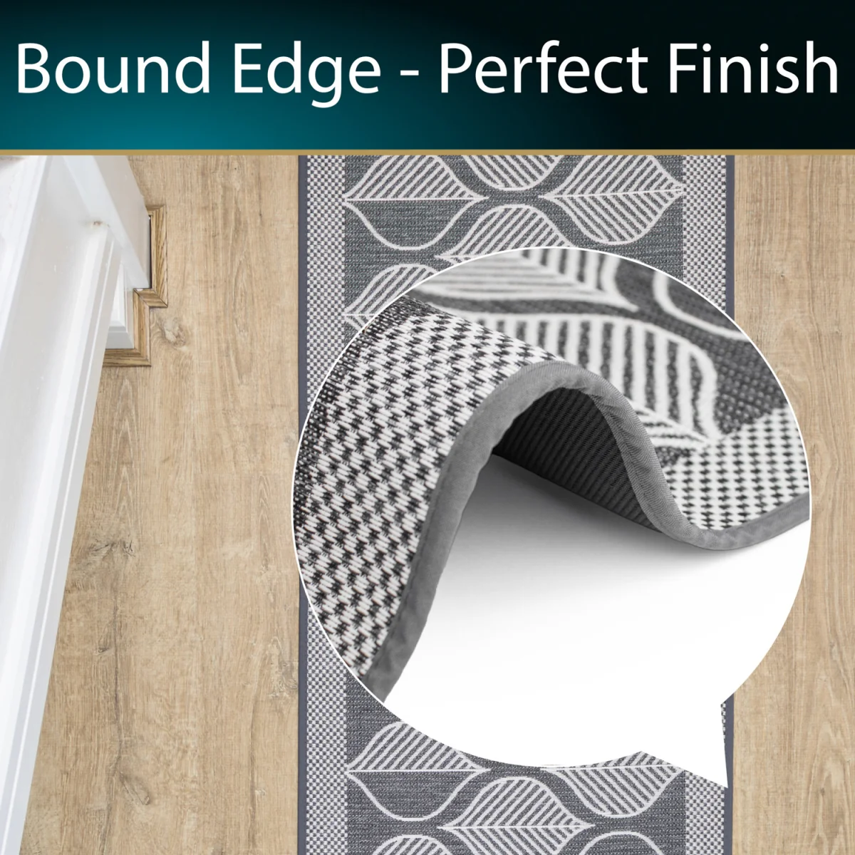 JVL Expression Machine Washable Entrance Runner - Grey – image 5