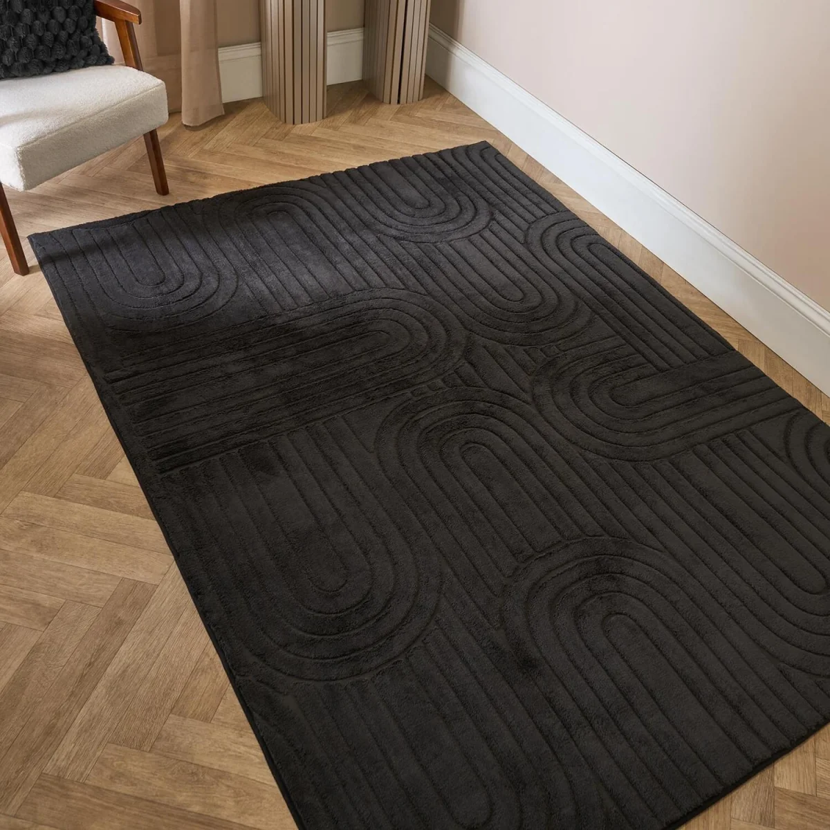 OHS Tufted Arches Runner - Black / 150cm – image 2