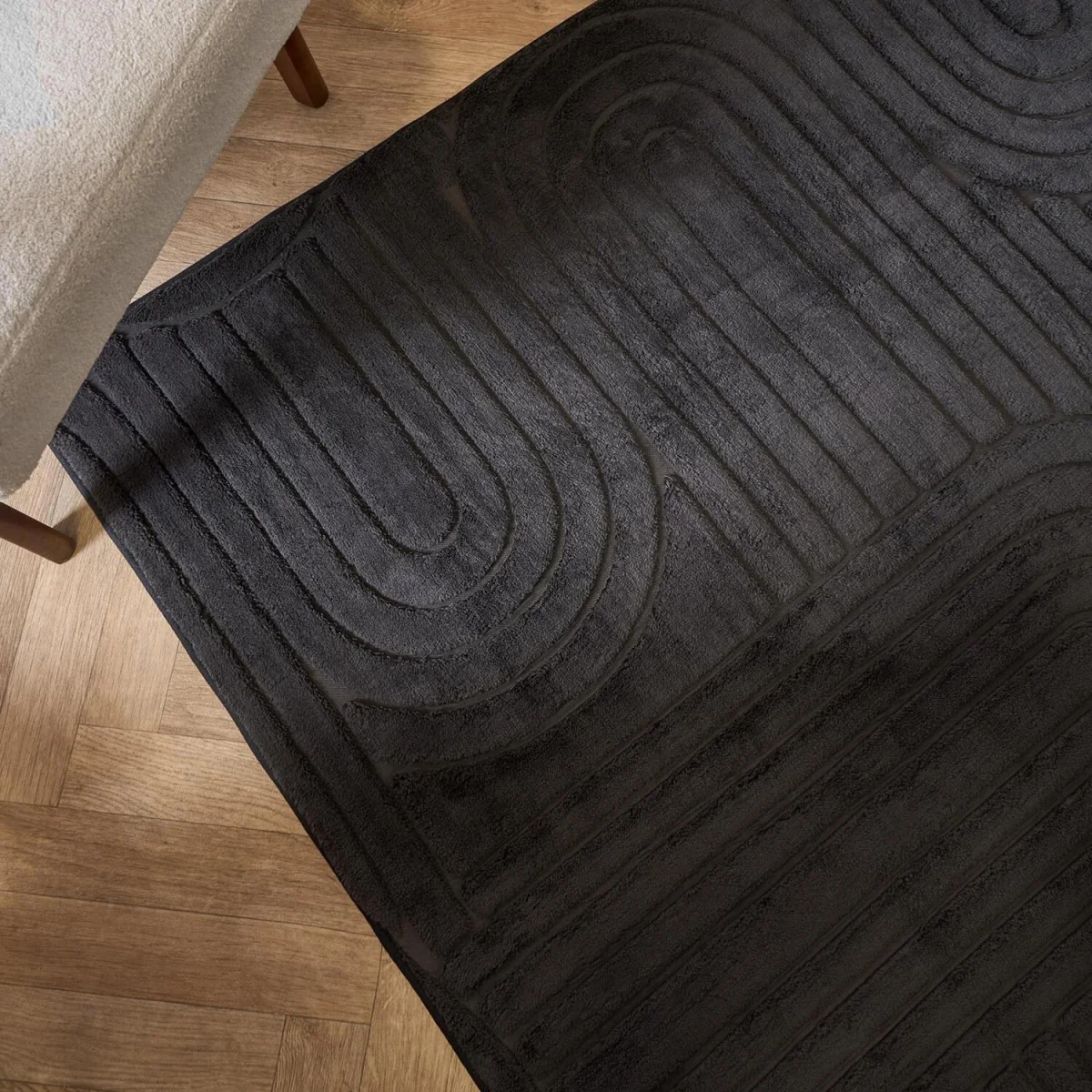 OHS Tufted Arches Runner - Black / 150cm – image 1