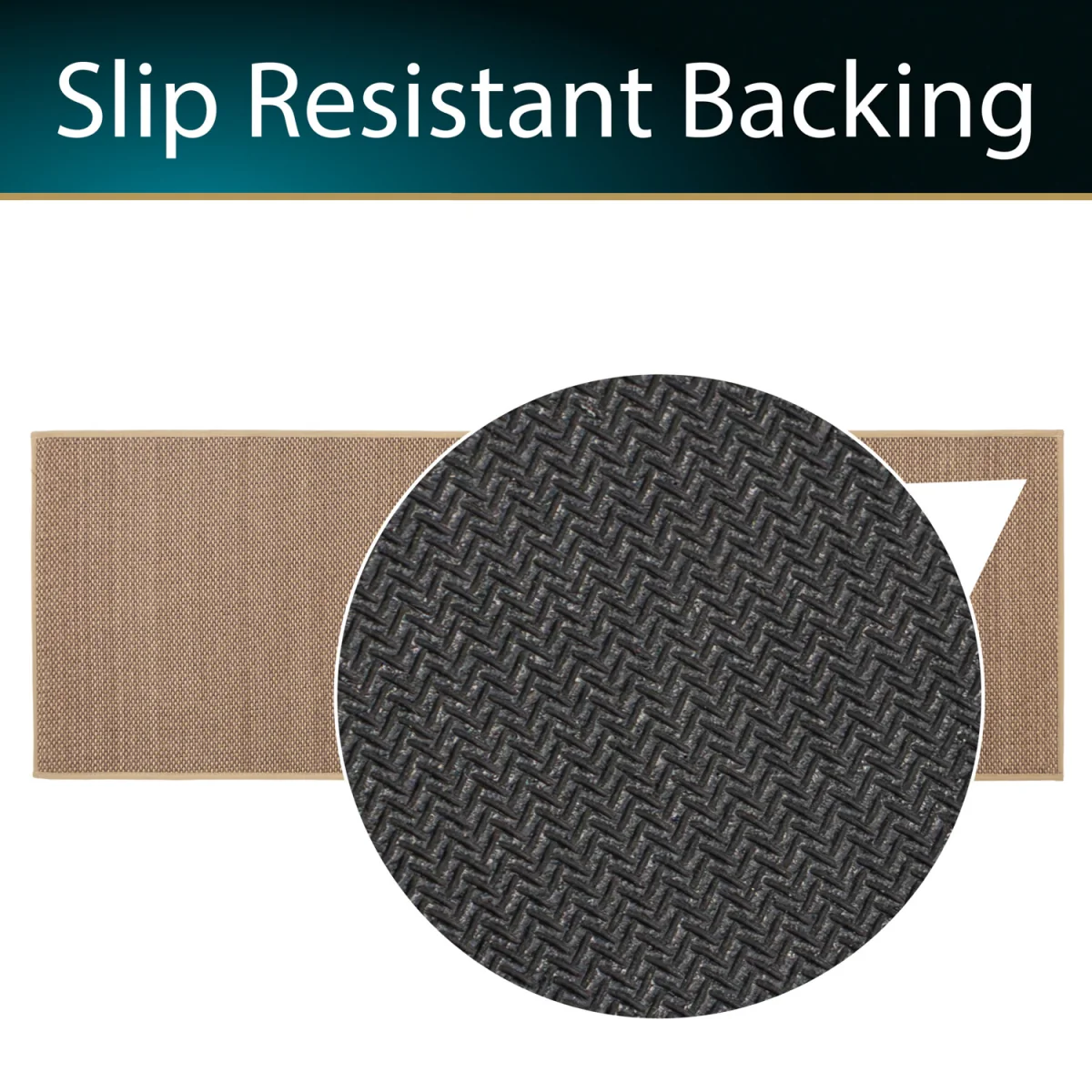 Antarra Machine Washable Entrance Runner - Brown – image 4