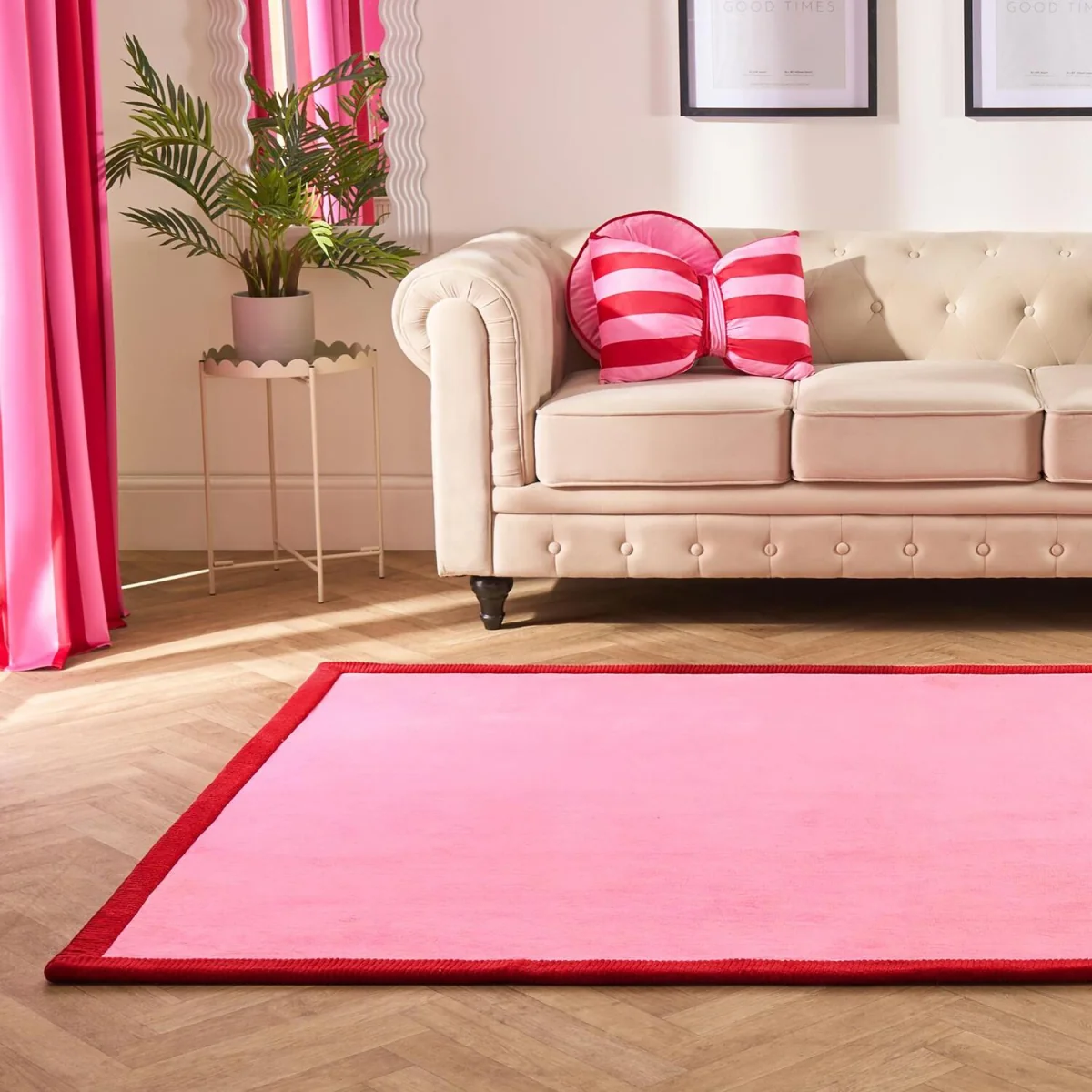 OHS Contrast Border Runner - Pink/Red / 230cm – image 2