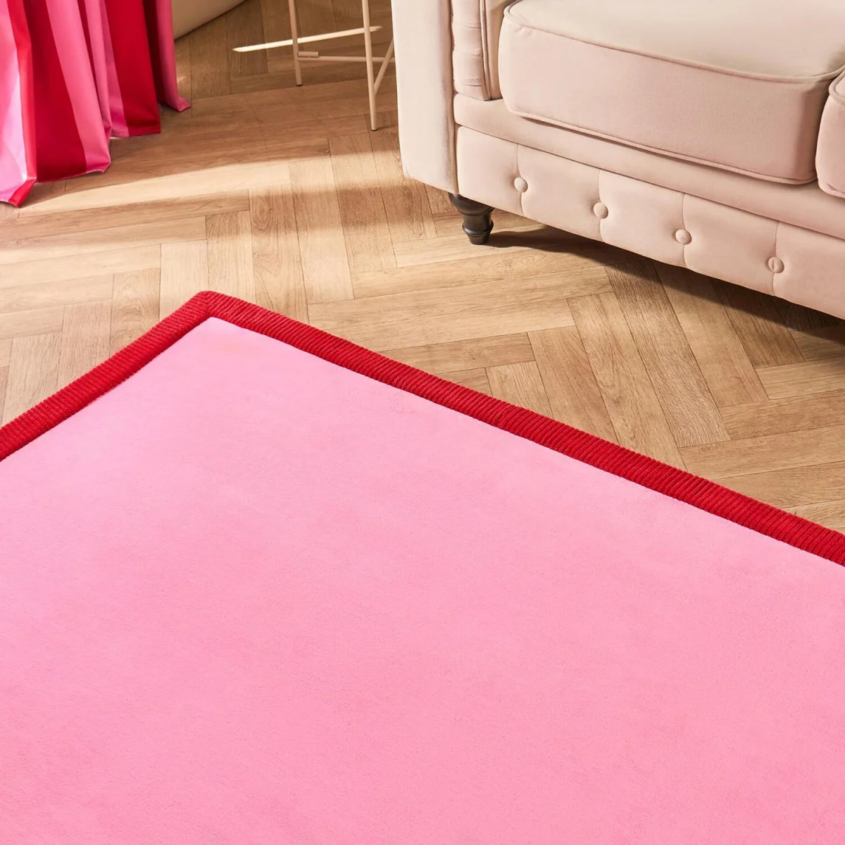 OHS Contrast Border Runner - Pink/Red / 230cm – image 4
