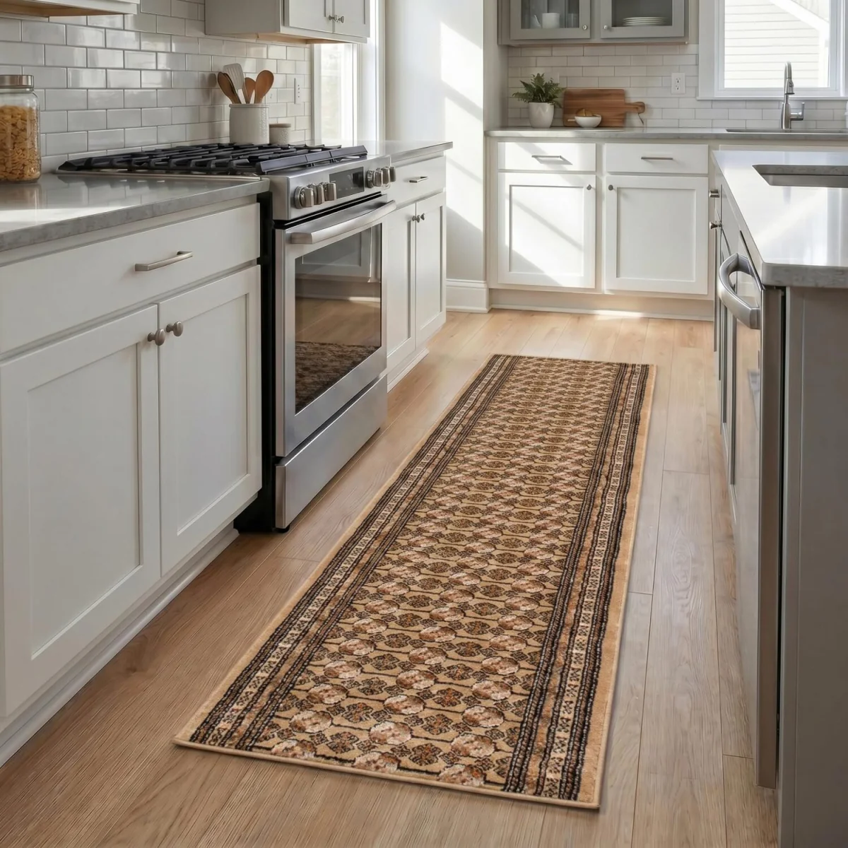 Bokhara Traditional Hallway Runner - Beige / 540cm – image 2