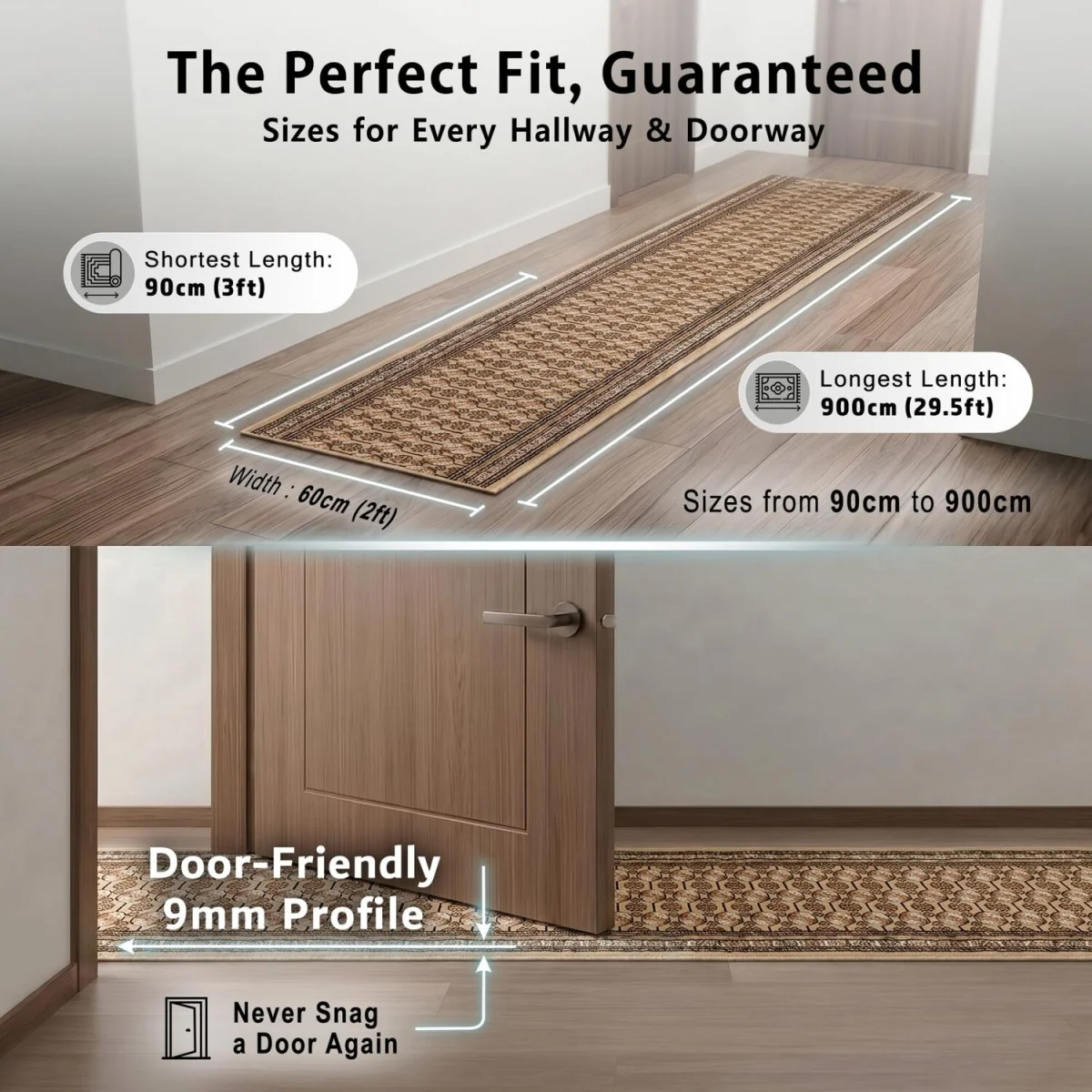 Bokhara Traditional Hallway Runner - Beige / 540cm – image 8