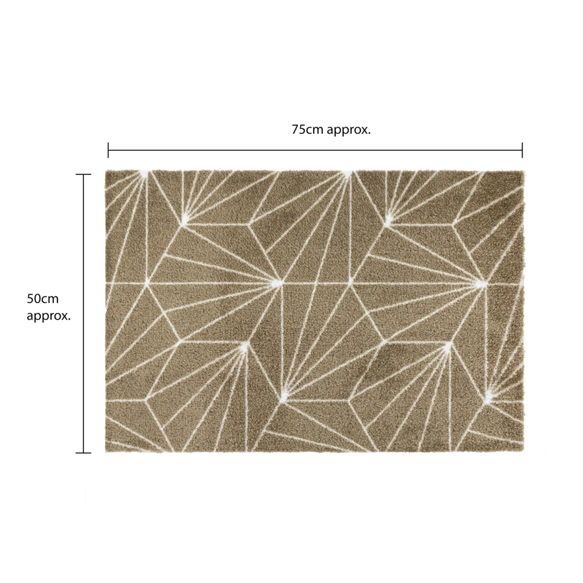 Machine Washable Entrance Mega Mat and Runner - Brown Geo - Brown – image 2
