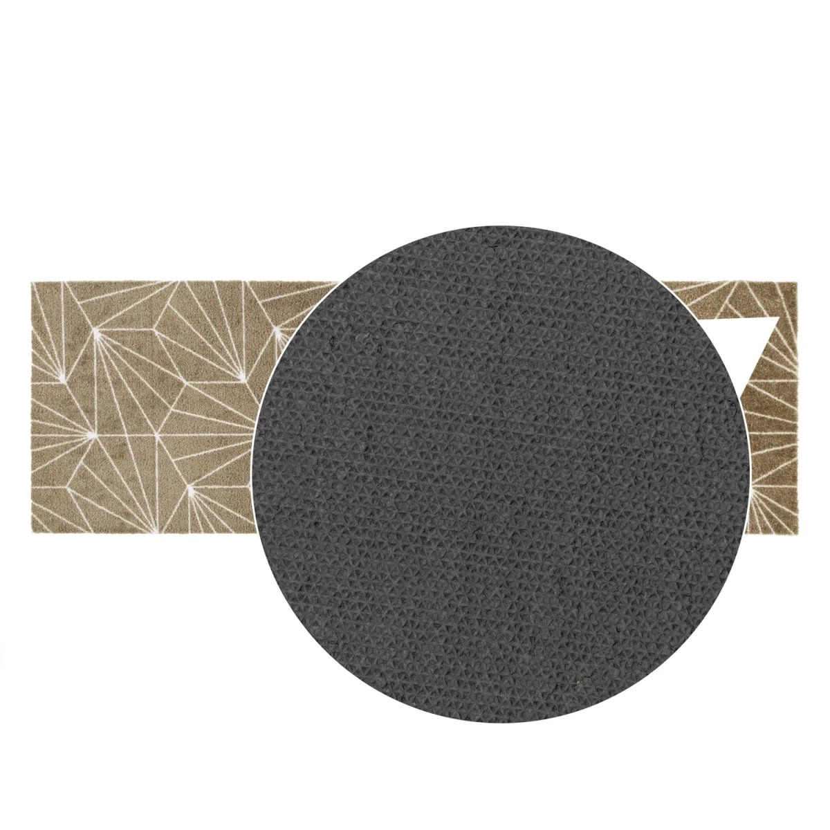 Machine Washable Entrance Mega Mat and Runner - Brown Geo - Brown – image 6