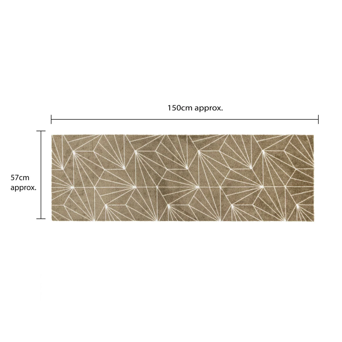 Machine Washable Entrance Mega Mat and Runner - Brown Geo - Brown – image 8