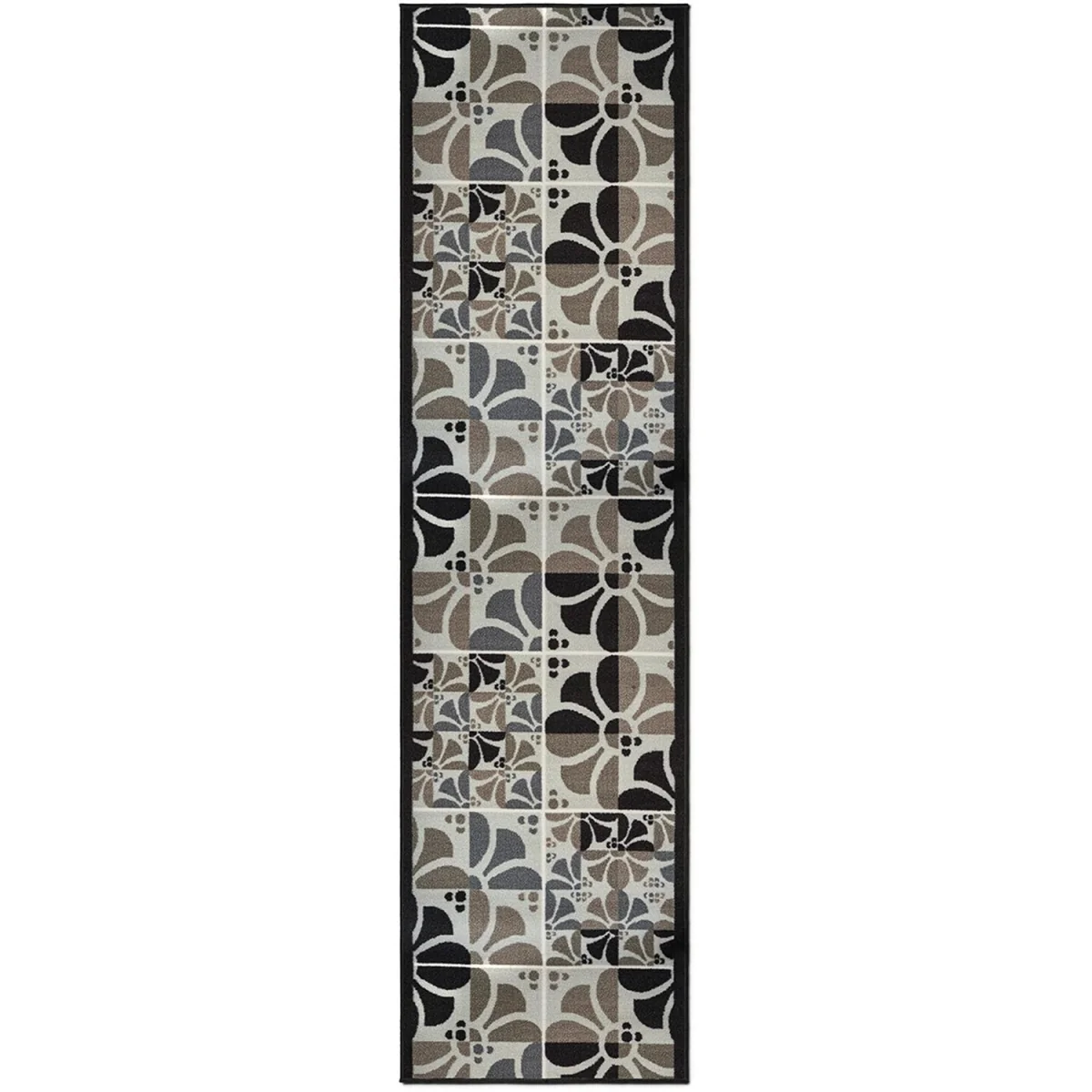 Daisy Floral Hallway Runner - Grey / 457cm – image 3