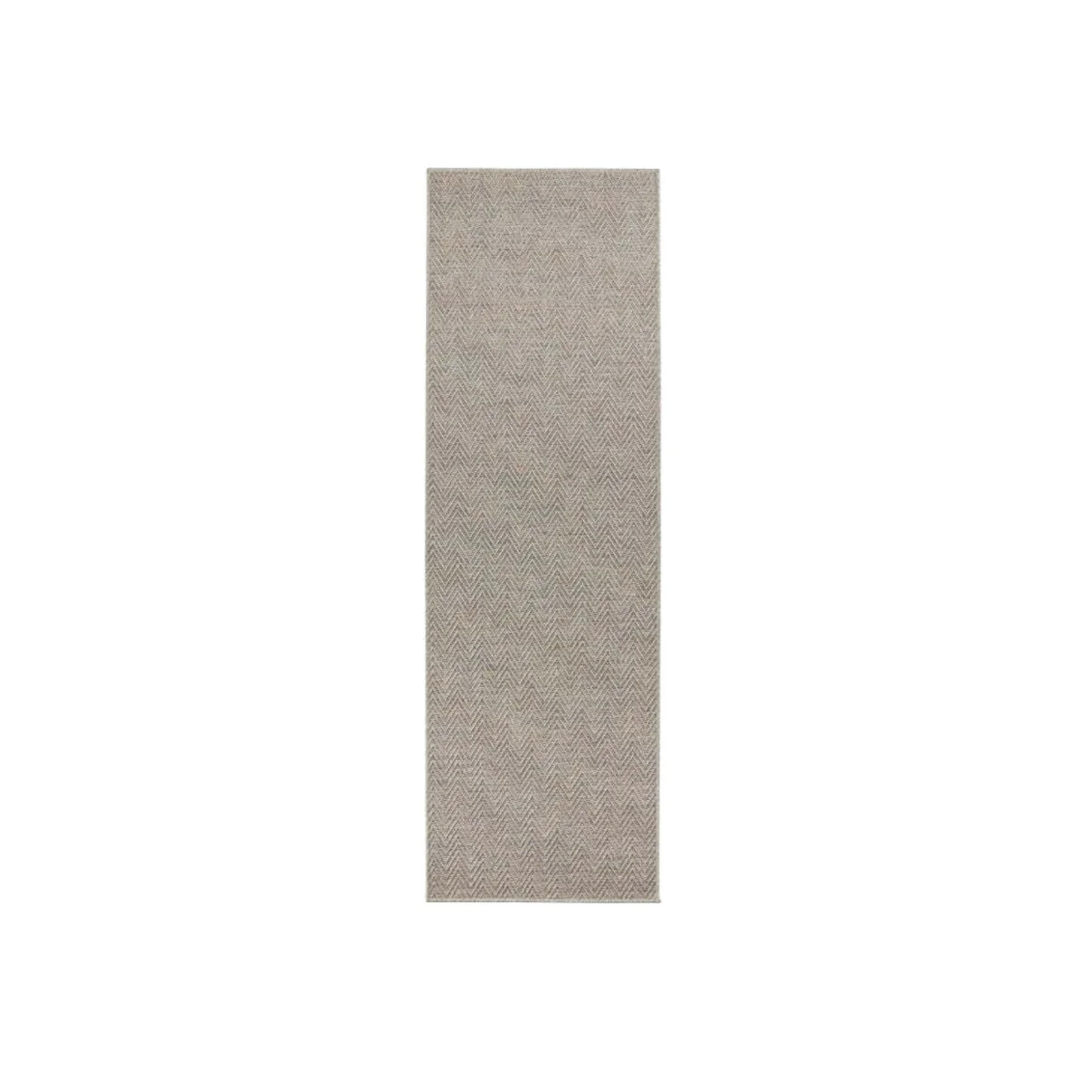 Nature Chevron Flatweave Indoor & Outdoor Runner Beige - Grey / 150.0cm – image 1